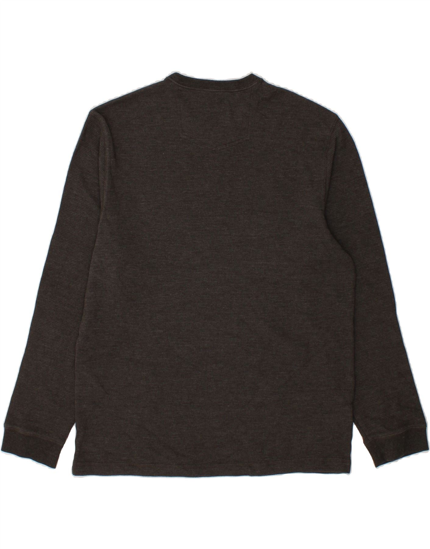 EDDIE BAUER Mens Top Long Sleeve XL Grey Cotton Vintage Eddie Bauer and Second-Hand Eddie Bauer from Messina Hembry
