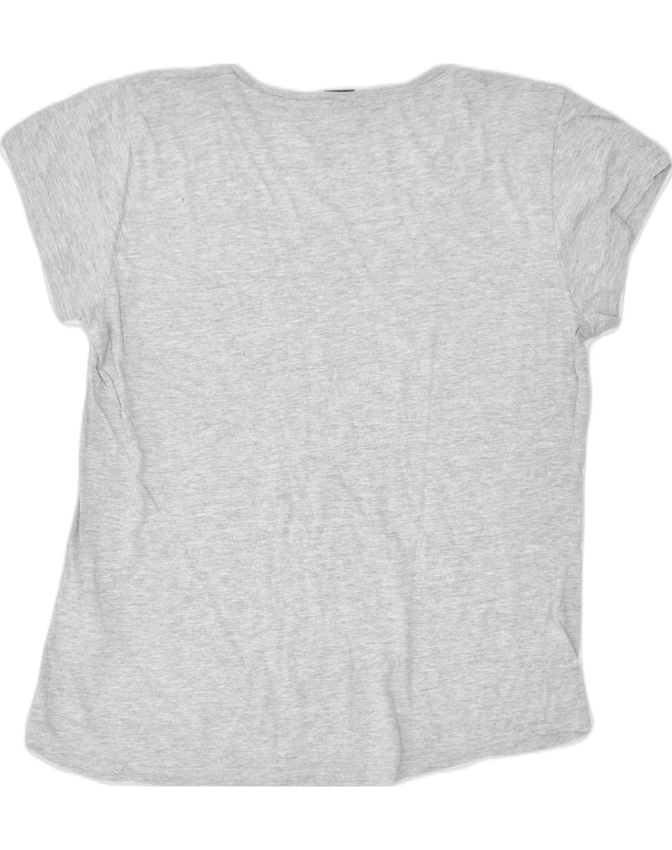 DISNEY Womens Graphic T-Shirt Top UK 16 Large/ UK 18 XL Grey Cartoon, Vintage & Second-Hand Clothing Online