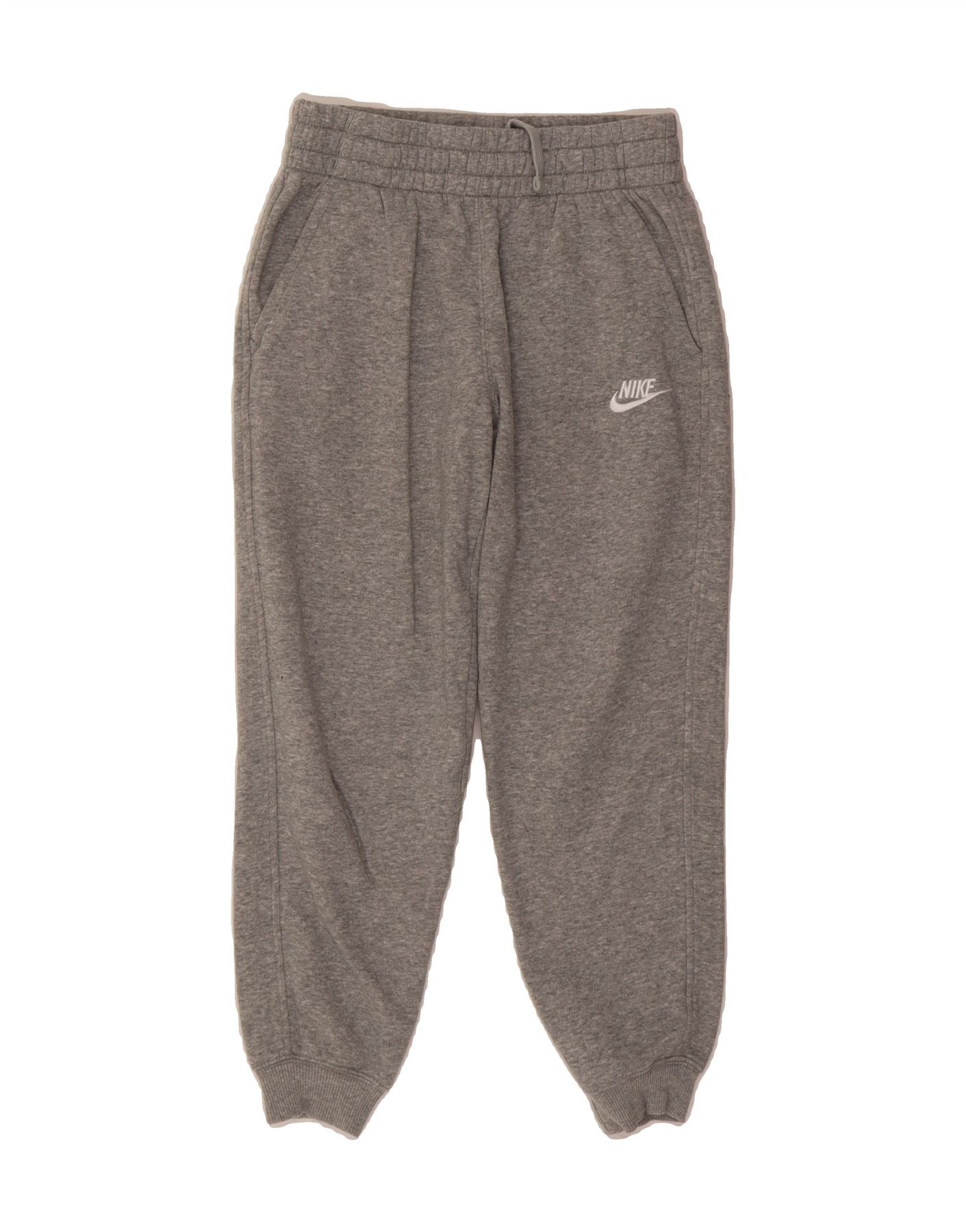 NIKE Boys Tracksuit Trousers Joggers 10-11 Years Medium Grey Cotton Vintage Nike and Second-Hand Nike from Messina Hembry