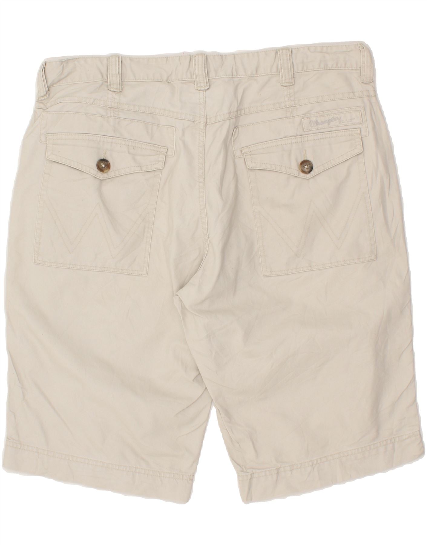 WRANGLER Mens Chino Shorts W36 Large Beige Cotton Vintage Wrangler and Second-Hand Wrangler from Messina Hembry
