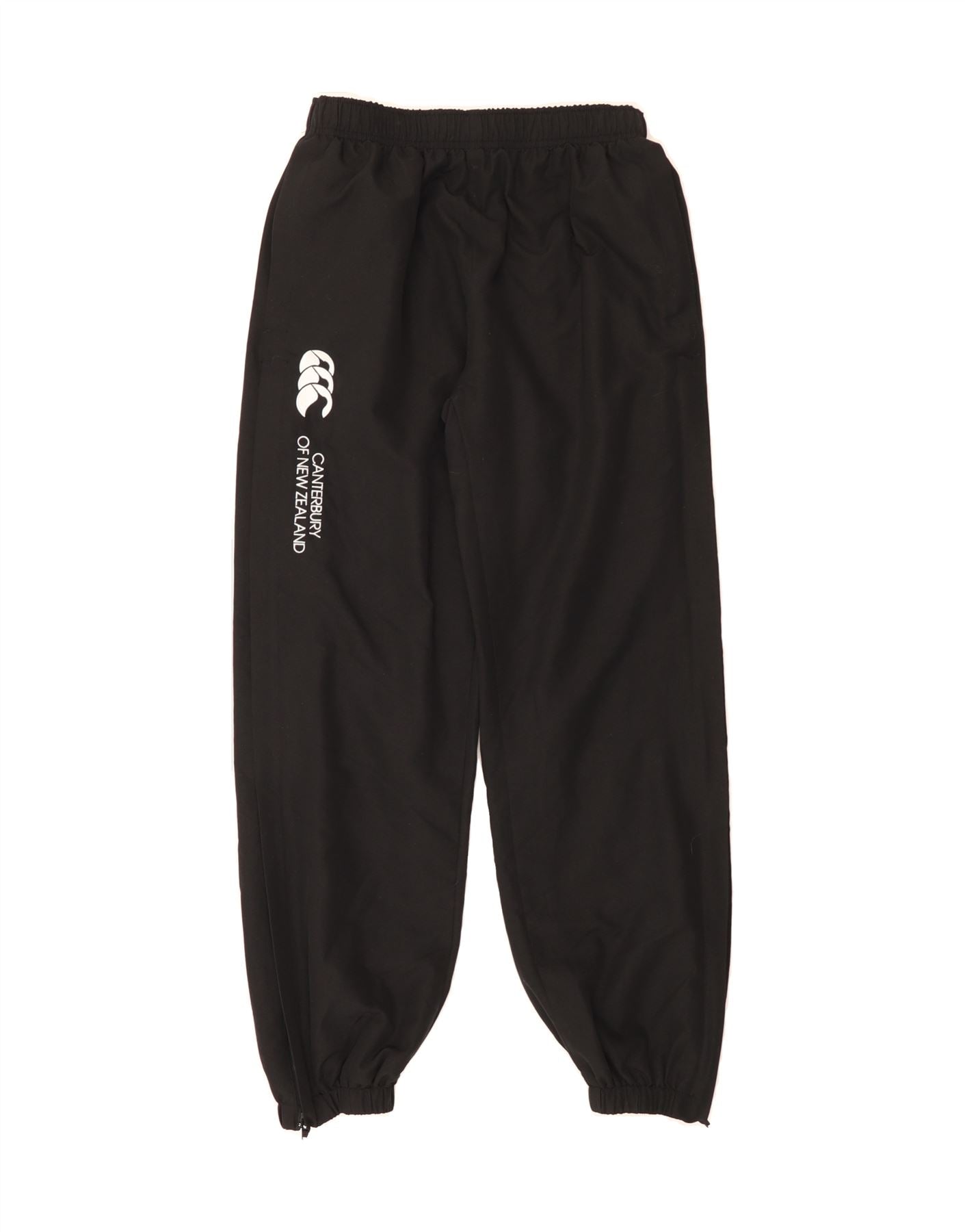 CANTERBURY Boys Graphic Tracksuit Trousers Joggers 13-14 Years Black Vintage Canterbury and Second-Hand Canterbury from Messina Hembry