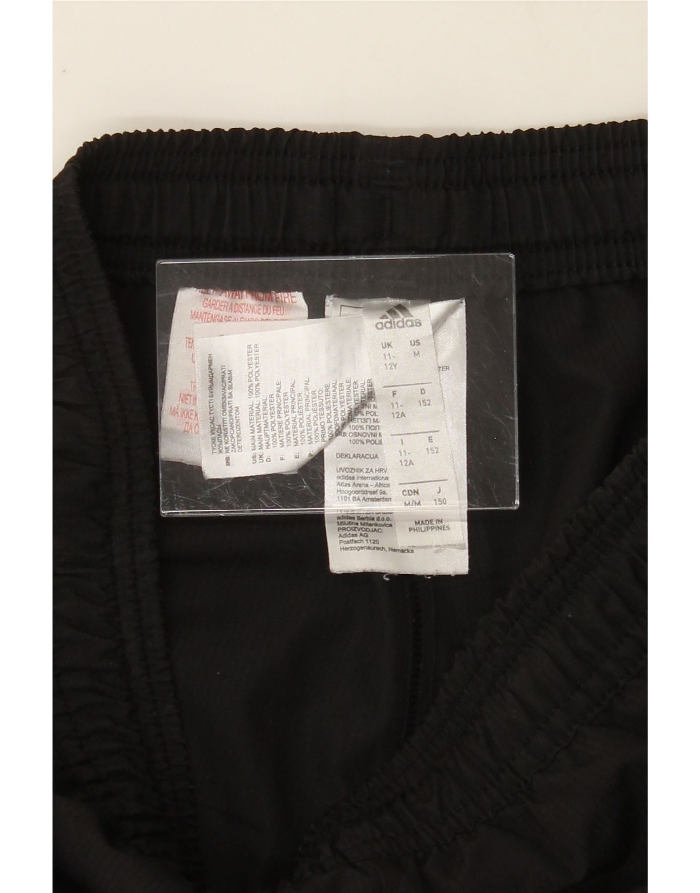 ADIDAS Boys Climalite Tracksuit Trousers Joggers 11-12 Years Black Vintage Adidas and Second-Hand Adidas from Messina Hembry