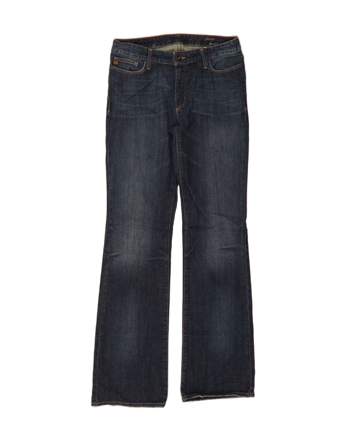 EDDIE BAUER Womens Classic Bootcut Jeans US 8 Medium W32 L34 Blue Cotton Vintage Eddie Bauer and Second-Hand Eddie Bauer from Messina Hembry