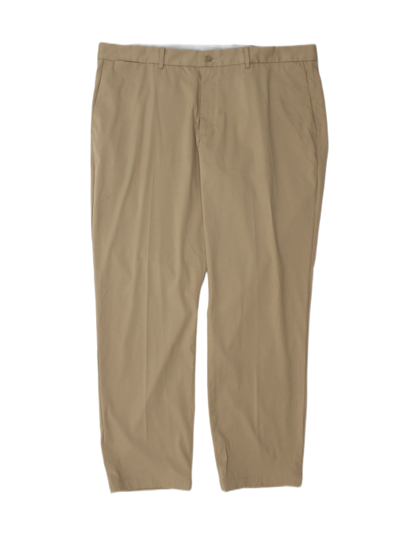 NIKE Mens Dri Fit Standard Fit Chino Trousers W40 L32 Beige Polyester Vintage Nike and Second-Hand Nike from Messina Hembry