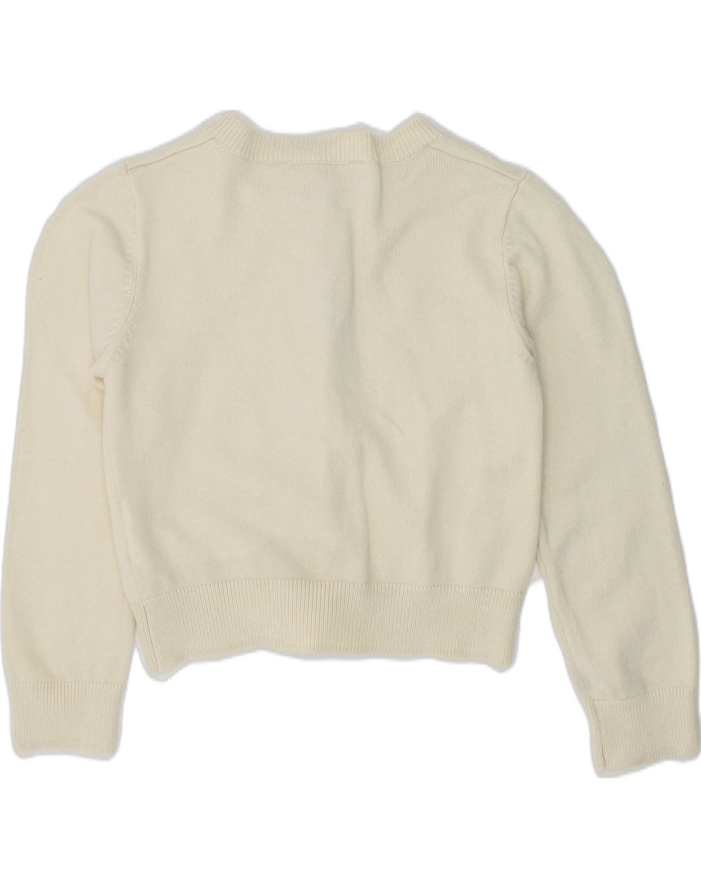 GUESS Baby Girls Cardigan Sweater 18-24 Months Beige Viscose | Vintage Guess | Thrift | Second-Hand Guess | Used Clothing | Messina Hembry