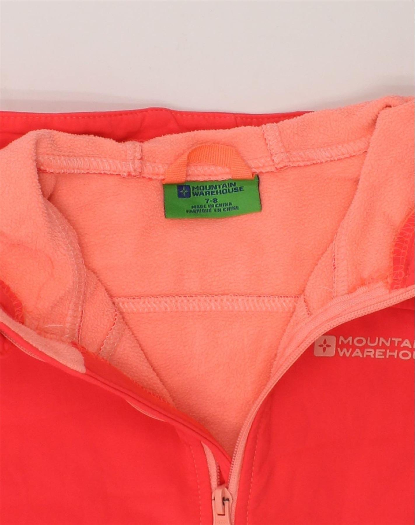 MOUNTAIN WAREHOUSE Girls Hooded Windbreaker Jacket 7-8 Years Red Polyester | Vintage Mountain Warehouse | Thrift | Second-Hand Mountain Warehouse | Used Clothing | Messina Hembry