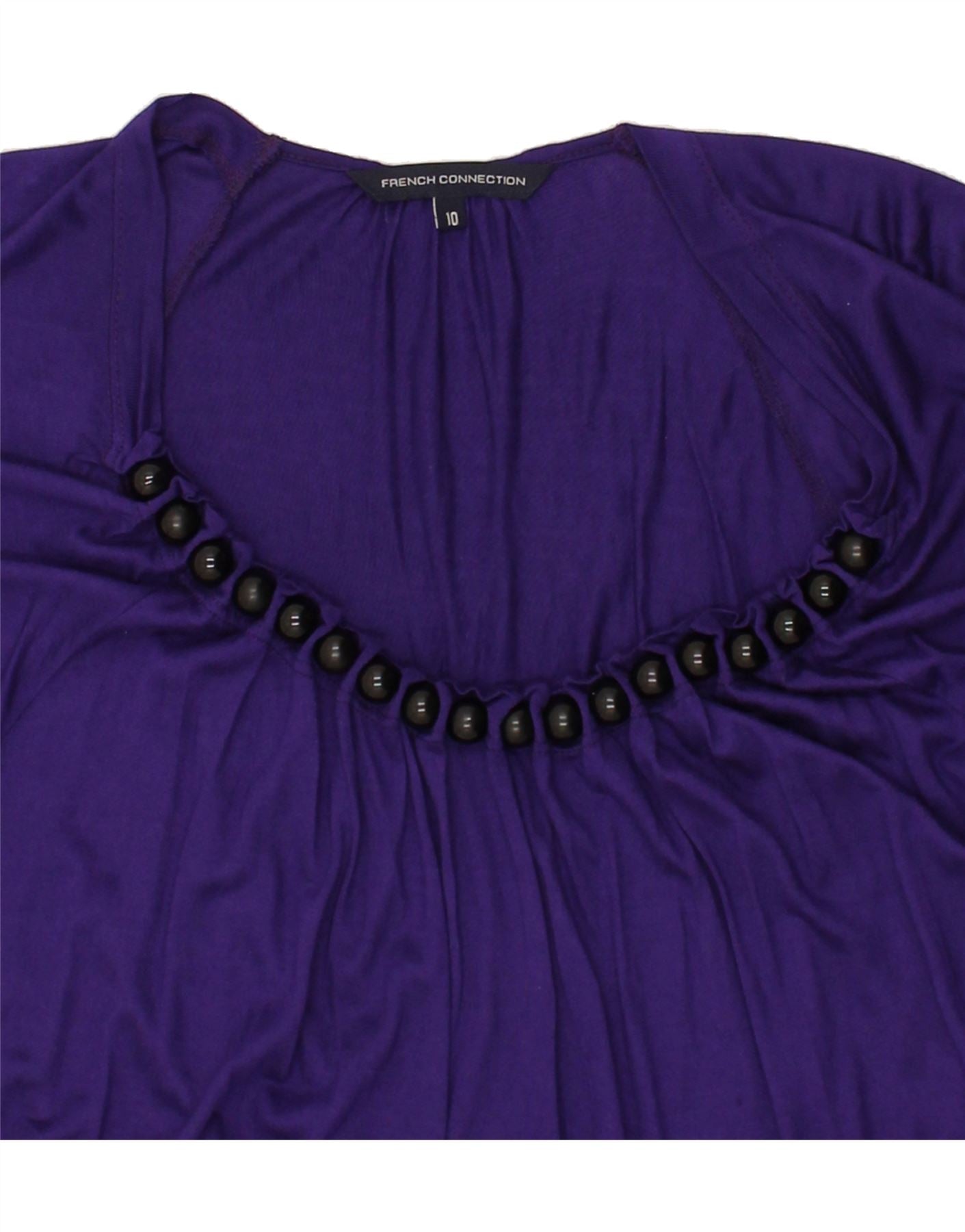 FRENCH CONNECTION Womens Batwing Tent Dress UK 10 Small Purple Viscose Vintage French Connection and Second-Hand French Connection from Messina Hembry