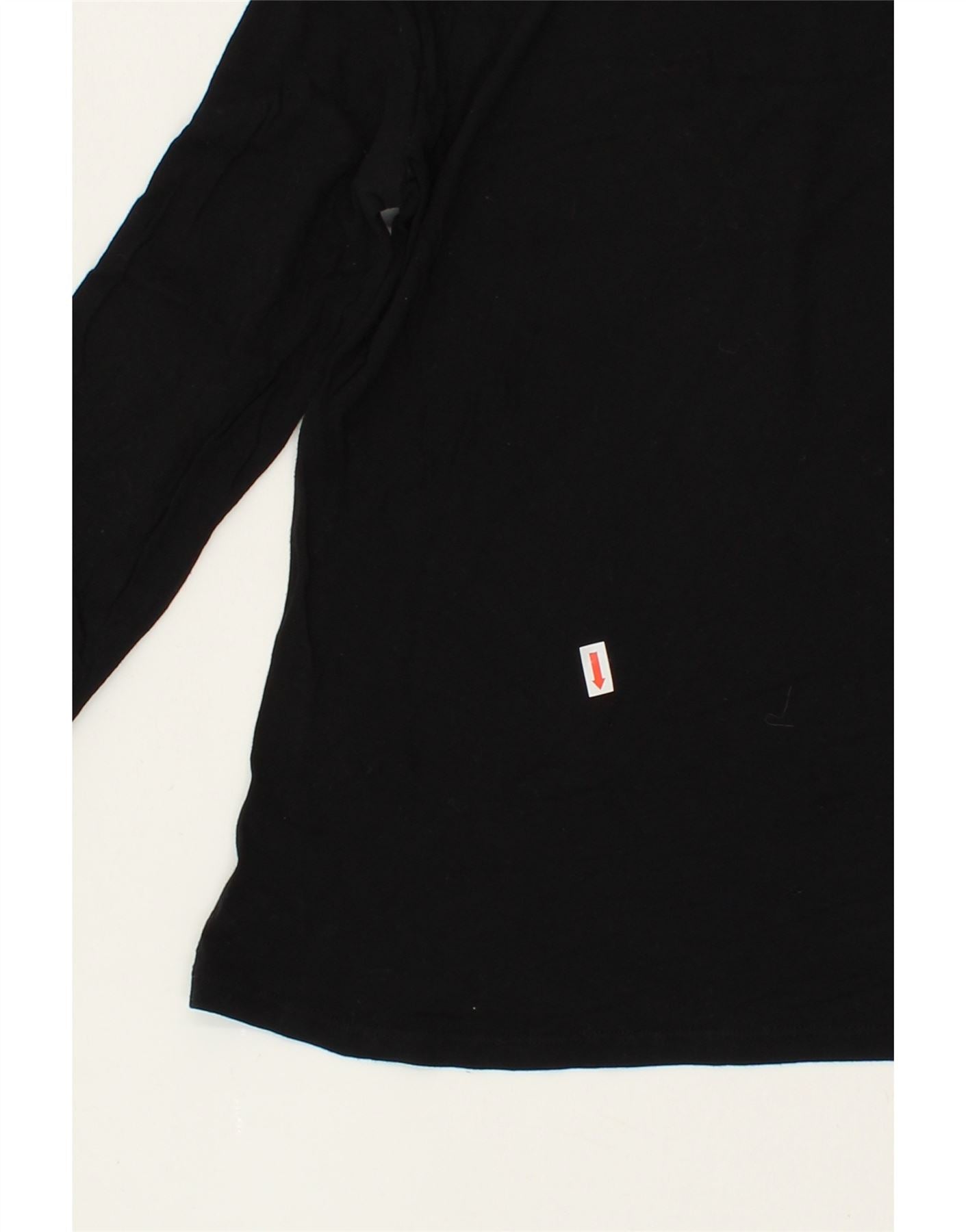 EMPORIO ARMANI Womens Top Long Sleeve UK 6 XS Black Vintage Emporio Armani and Second-Hand Emporio Armani from Messina Hembry