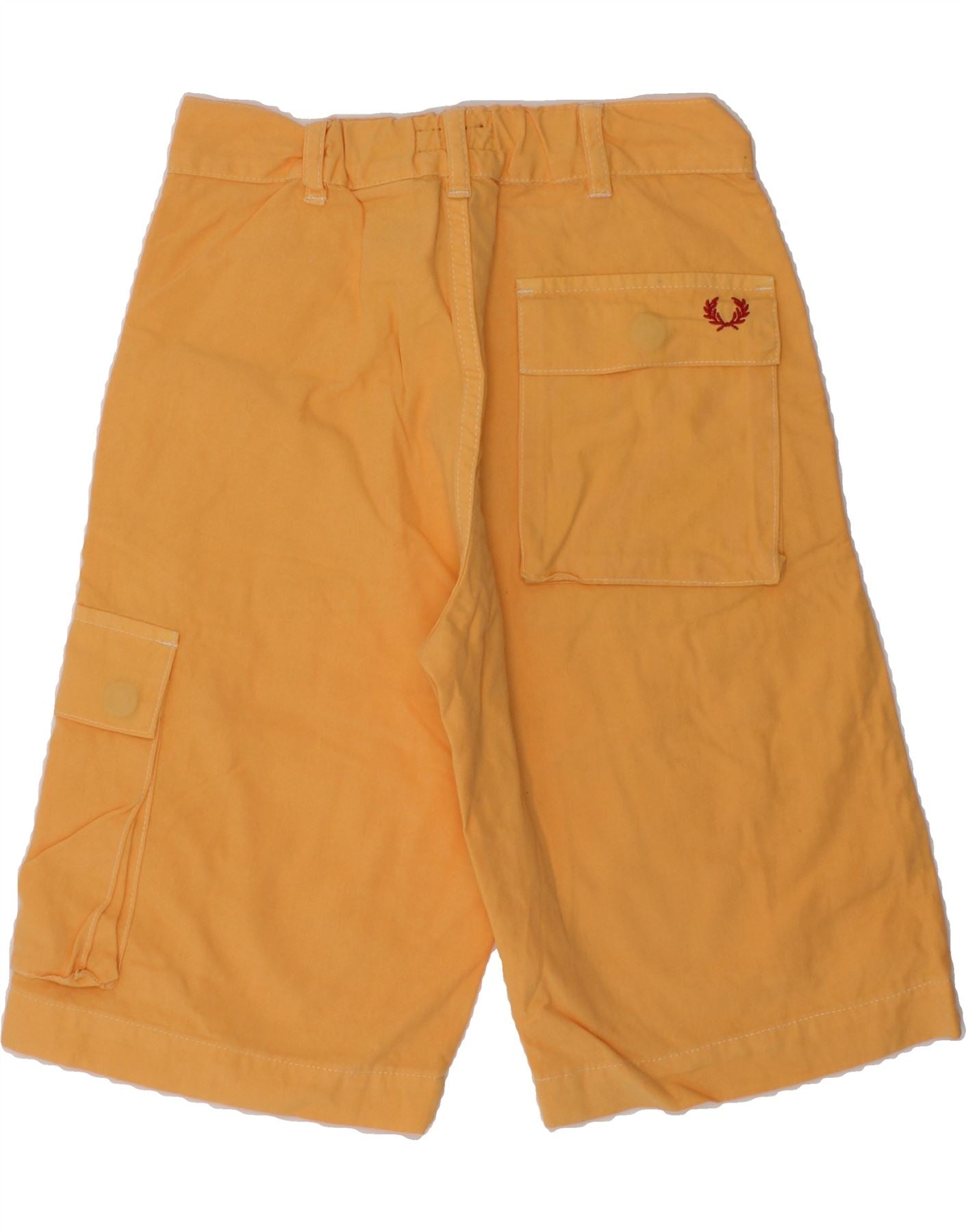 FRED PERRY Boys Cargo Bermuda Shorts 5-6 Years W22 Yellow Cotton | Vintage Fred Perry | Thrift | Second-Hand Fred Perry | Used Clothing | Messina Hembry