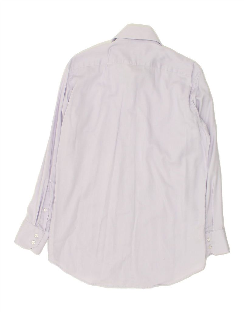 HUGO BOSS Mens Regular Fit Shirt Size 38 15 Medium Purple Cotton | Vintage Hugo Boss | Thrift | Second-Hand Hugo Boss | Used Clothing | Messina Hembry 