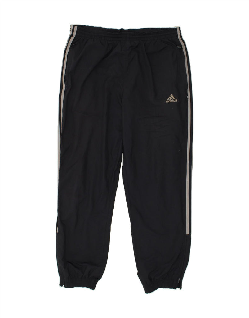 ADIDAS Mens Tracksuit Trousers Joggers Large Black Polyester | Vintage Adidas | Thrift | Second-Hand Adidas | Used Clothing | Messina Hembry 