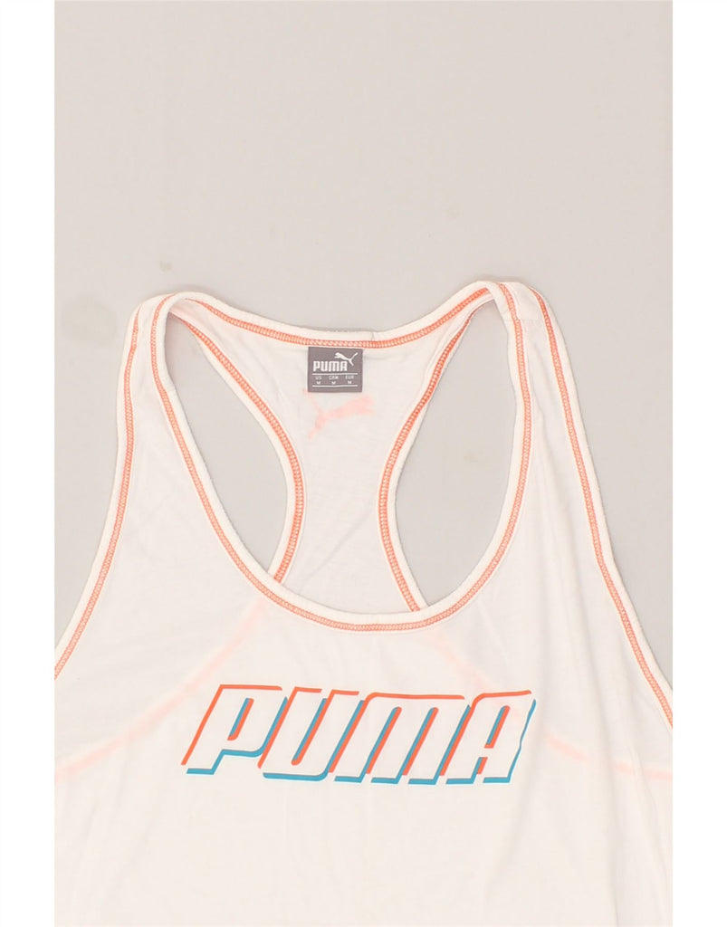 Womens Graphic Vest Top UK 12 Medium | Vintage Puma | Thrift | Second-Hand Puma | Used Clothing | Messina Hembry 