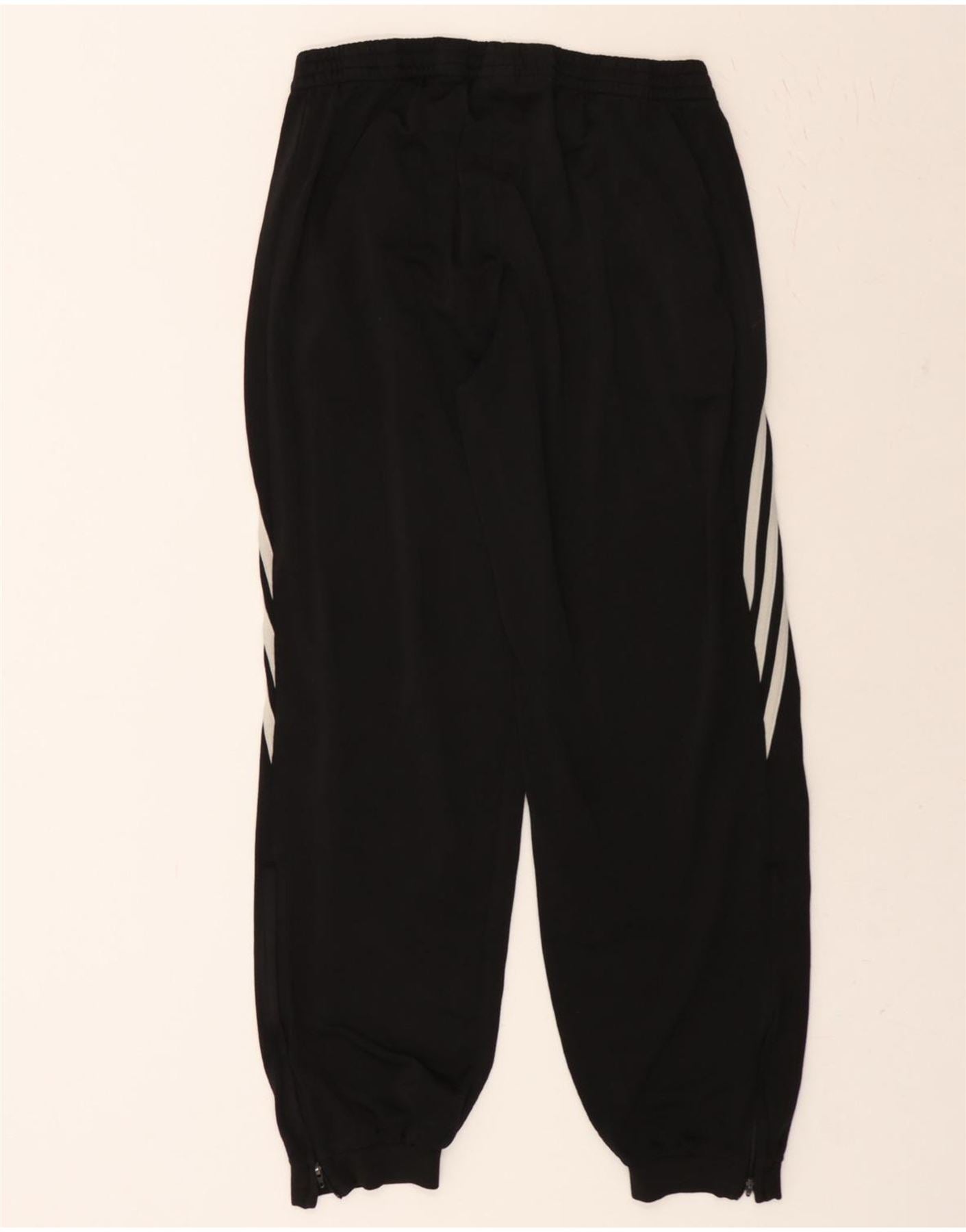 ADIDAS Mens Tracksuit Trousers Joggers Large Black Polyester Vintage Adidas and Second-Hand Adidas from Messina Hembry