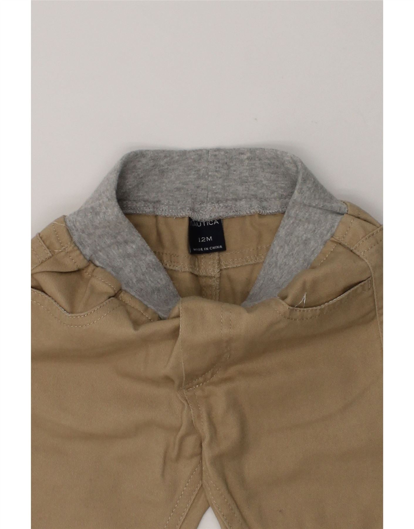 NAUTICA Baby Boys Capri Trousers 9-12 Months Beige | Vintage Nautica | Thrift | Second-Hand Nautica | Used Clothing | Messina Hembry