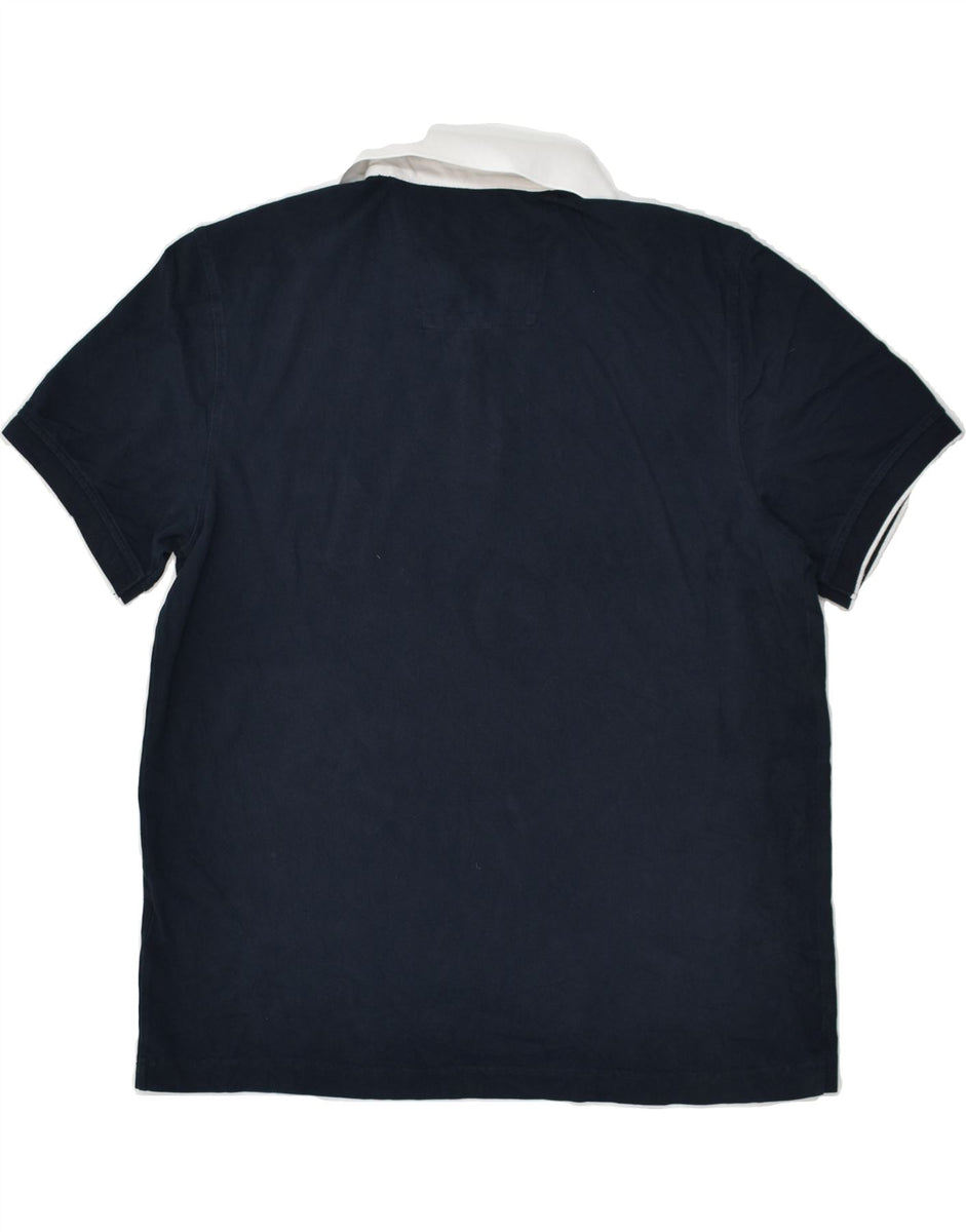 NAUTICA Mens Classic Fit Polo Shirt Large Navy Blue Cotton, Vintage &  Second-Hand Clothing Online