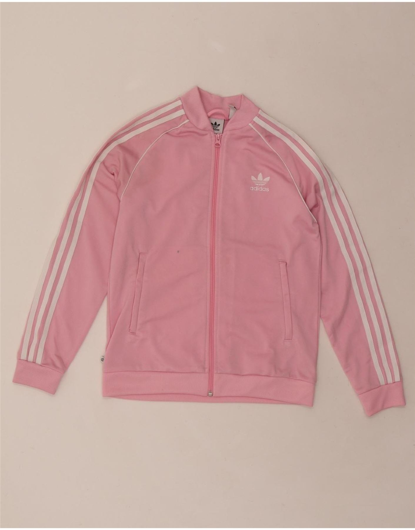 ADIDAS Girls Tracksuit Top Jacket 12-13 Years Pink Vintage Adidas and Second-Hand Adidas from Messina Hembry