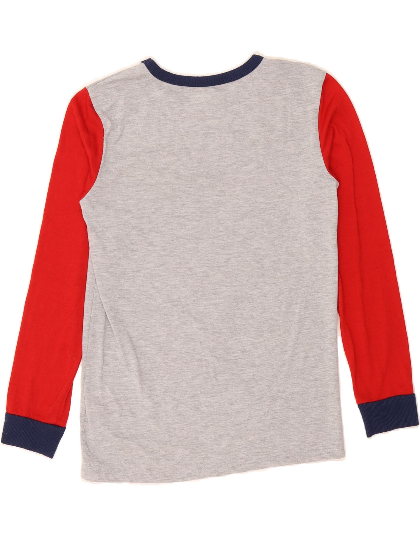 EDDIE BAUER Boys Top Long Sleeve 10-11 Years Medium  Grey Colourblock Vintage Eddie Bauer and Second-Hand Eddie Bauer from Messina Hembry