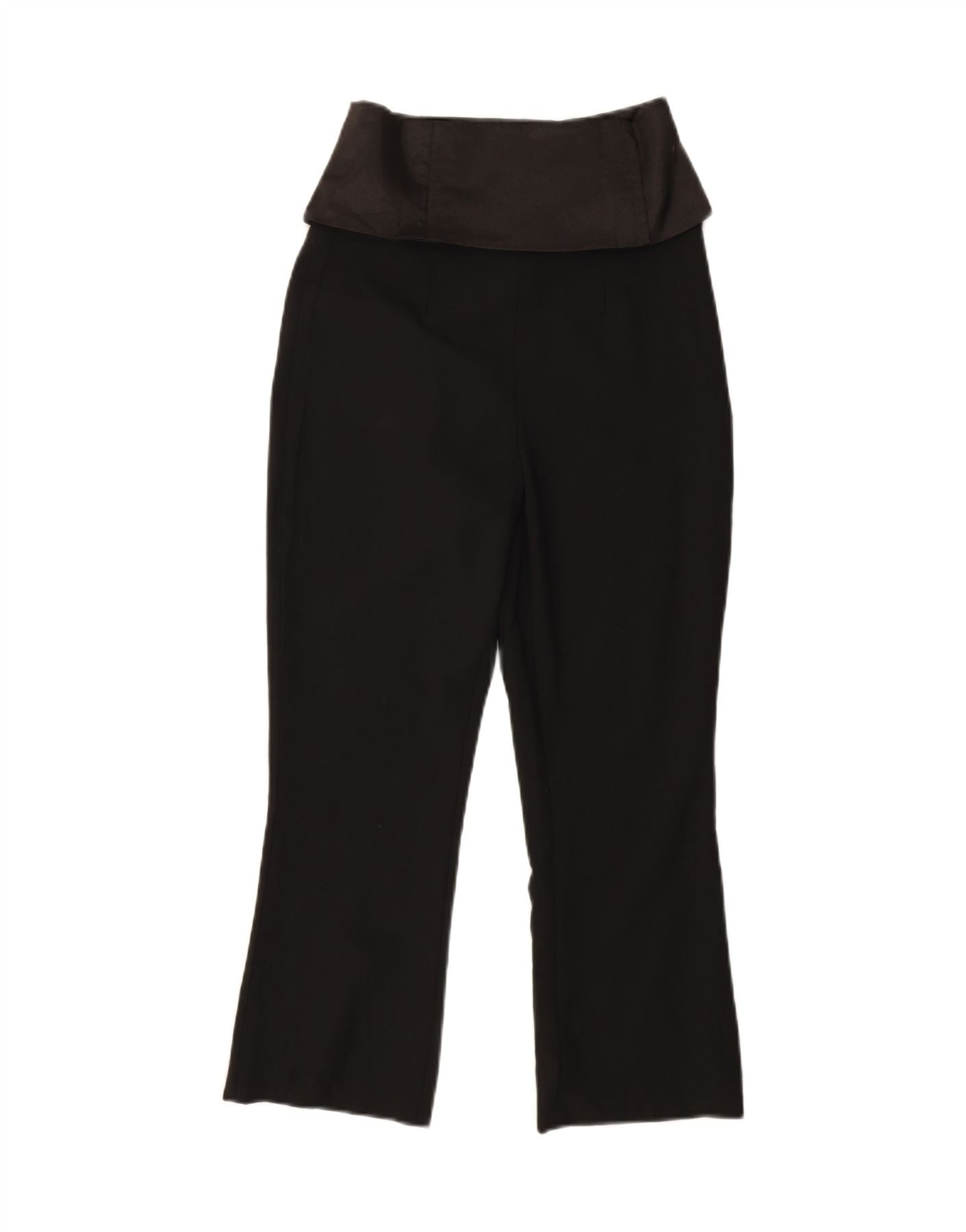 DOLCE & GABBANA Womens Straight Casual Trousers IT 42 Medium W28 L23 Black Vintage Dolce & Gabbana and Second-Hand Dolce & Gabbana from Messina Hembry