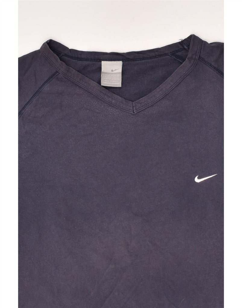 NIKE Mens T-Shirt Top XL Navy Blue | Vintage Nike | Thrift | Second-Hand Nike | Used Clothing | Messina Hembry 