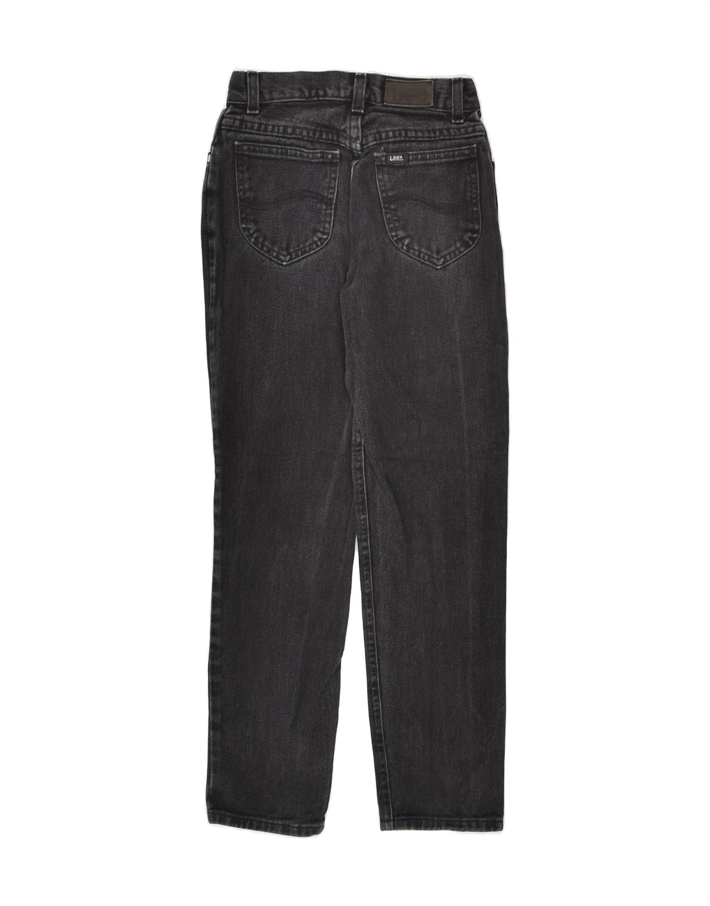 LEE Boys Straight Jeans 11-12 Years W23 L25 Black Cotton | Vintage Lee | Thrift | Second-Hand Lee | Used Clothing | Messina Hembry