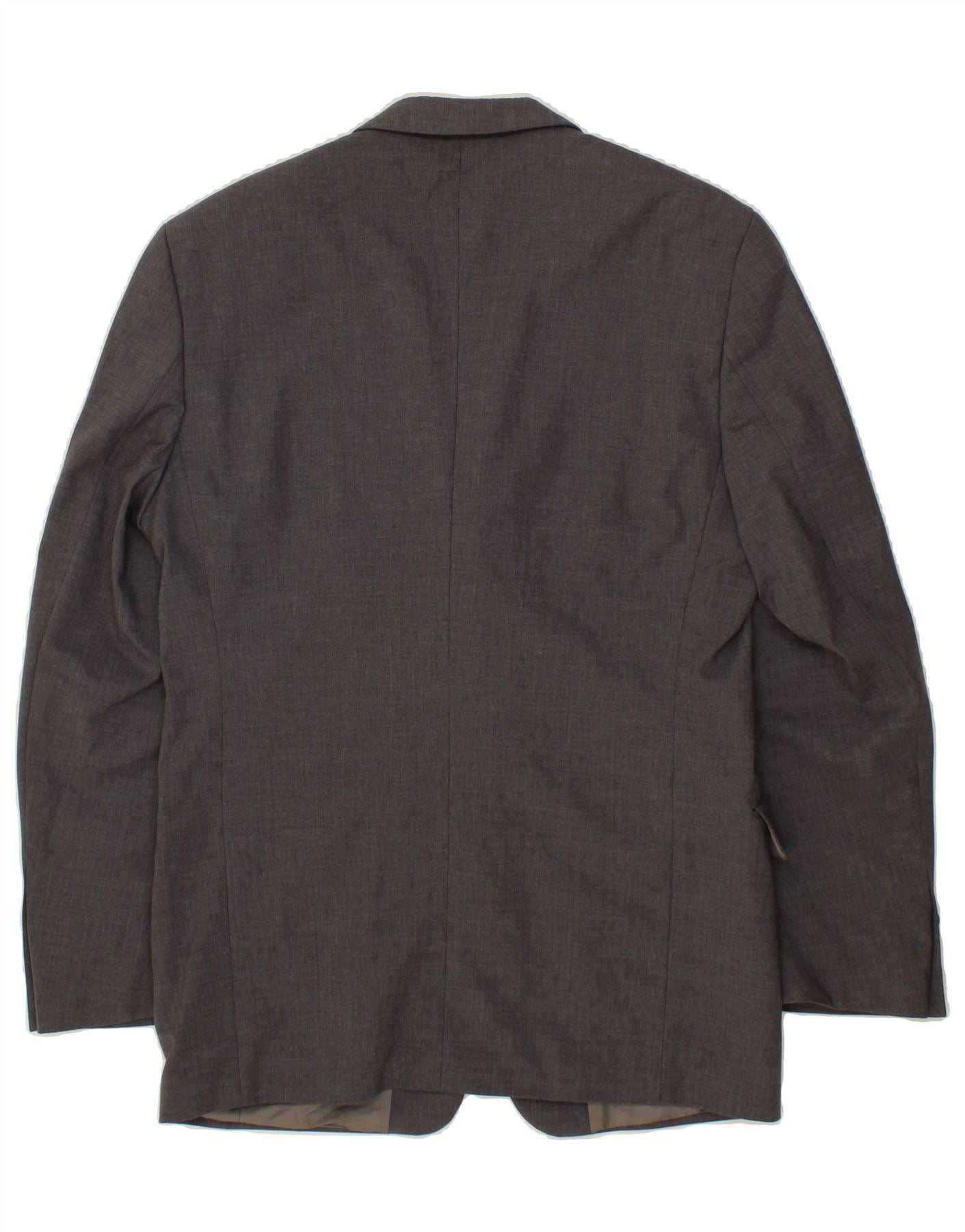 CARL GROSS Mens 3 Button Blazer Jacket UK 40 Large Grey Lambswool Vintage Carl Gross and Second-Hand Carl Gross from Messina Hembry