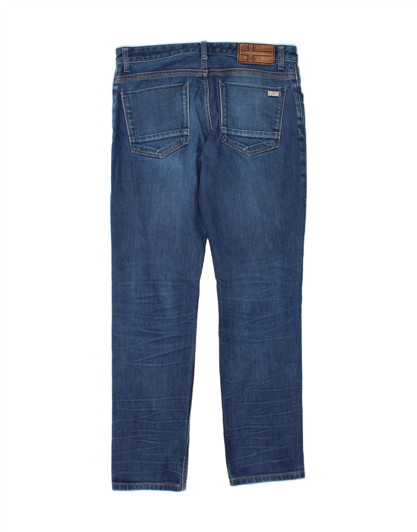 NAPAPIJRI Mens Slim Jeans W33 L34 Blue Cotton Vintage Napapijri and Second-Hand Napapijri from Messina Hembry