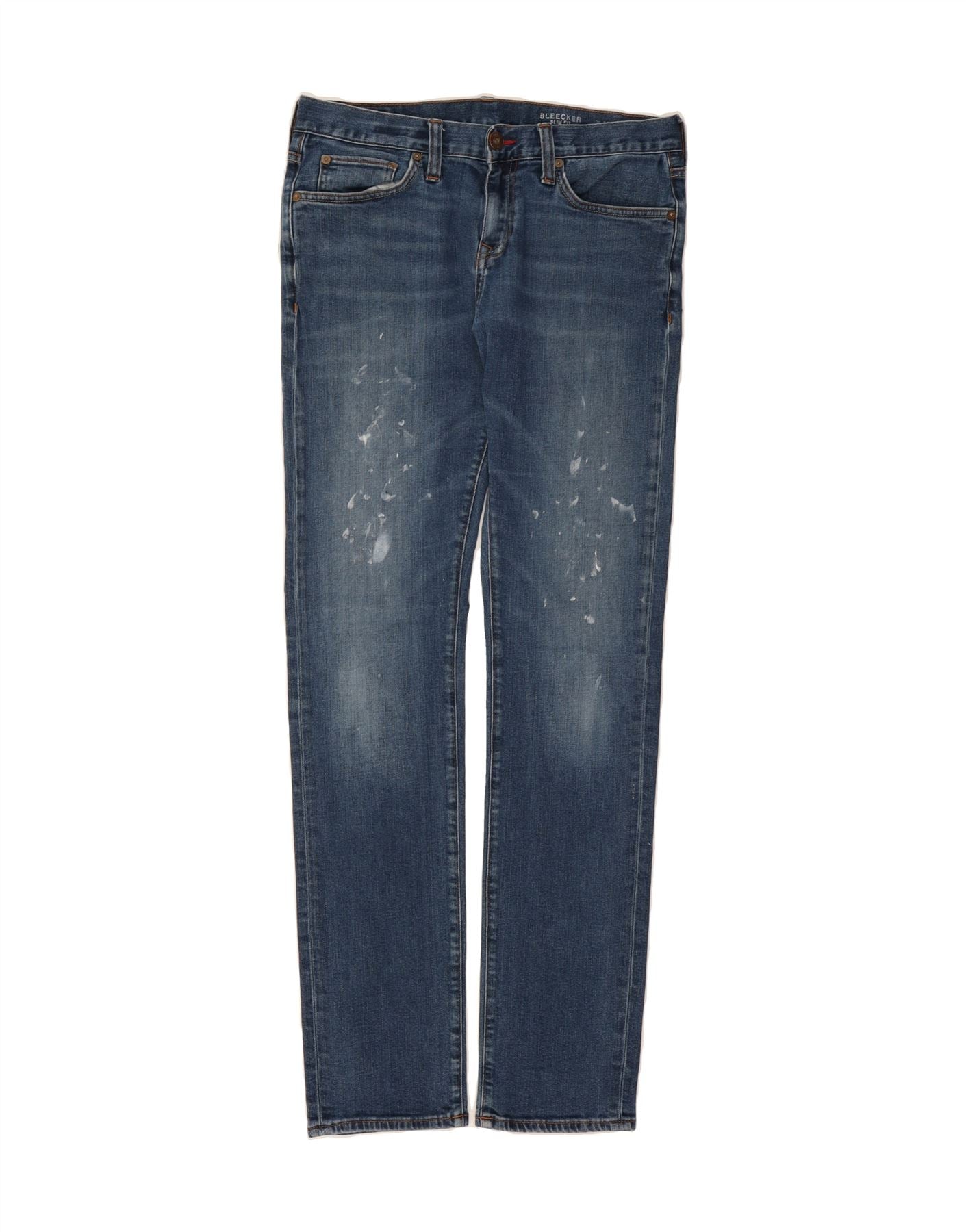 TOMMY HILFIGER Mens Bleecker Slim Jeans W33 L34 Blue Cotton Vintage Tommy Hilfiger and Second-Hand Tommy Hilfiger from Messina Hembry