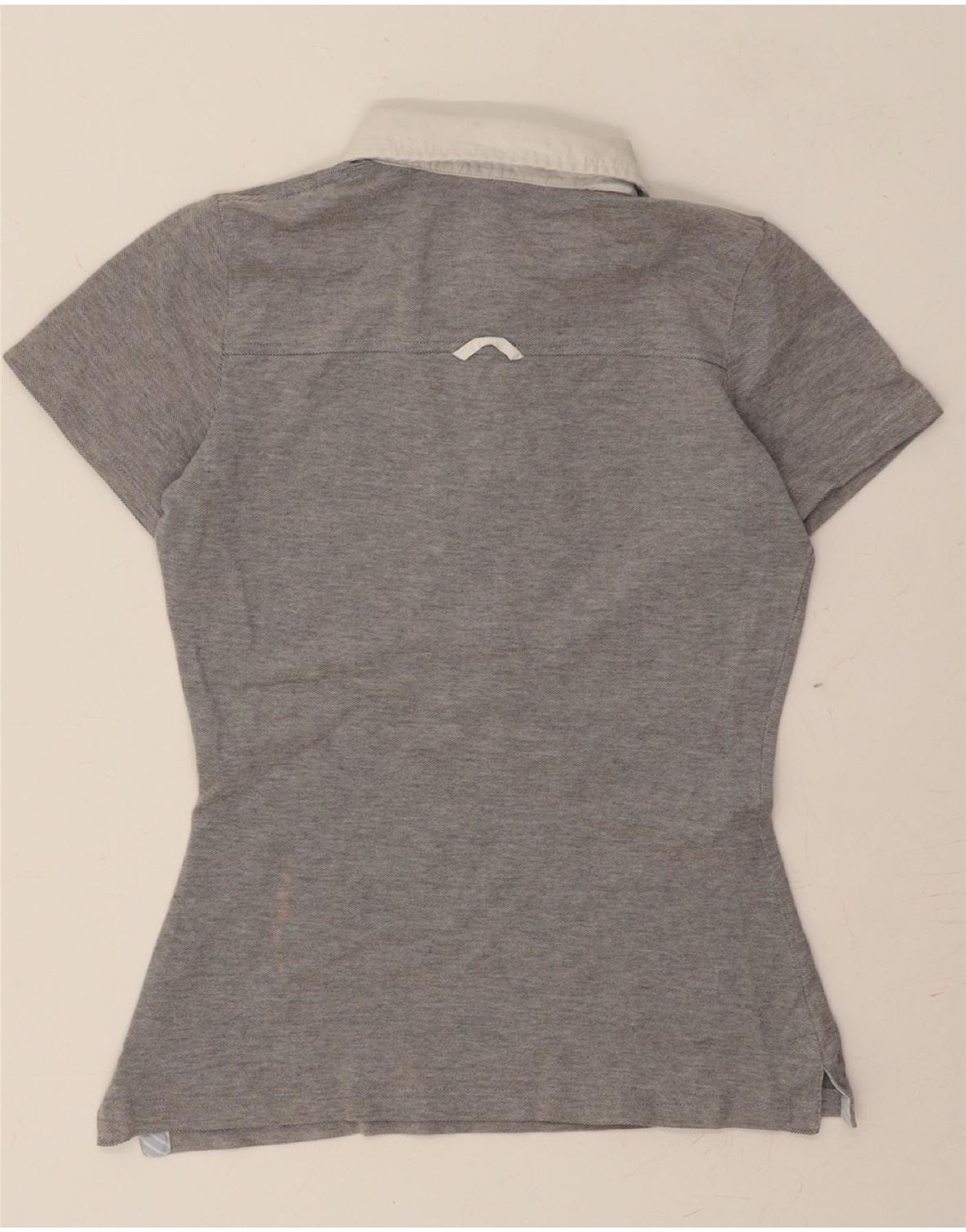 GANT Womens Polo Shirt UK 10 Small Grey Cotton Vintage Gant and Second-Hand Gant from Messina Hembry