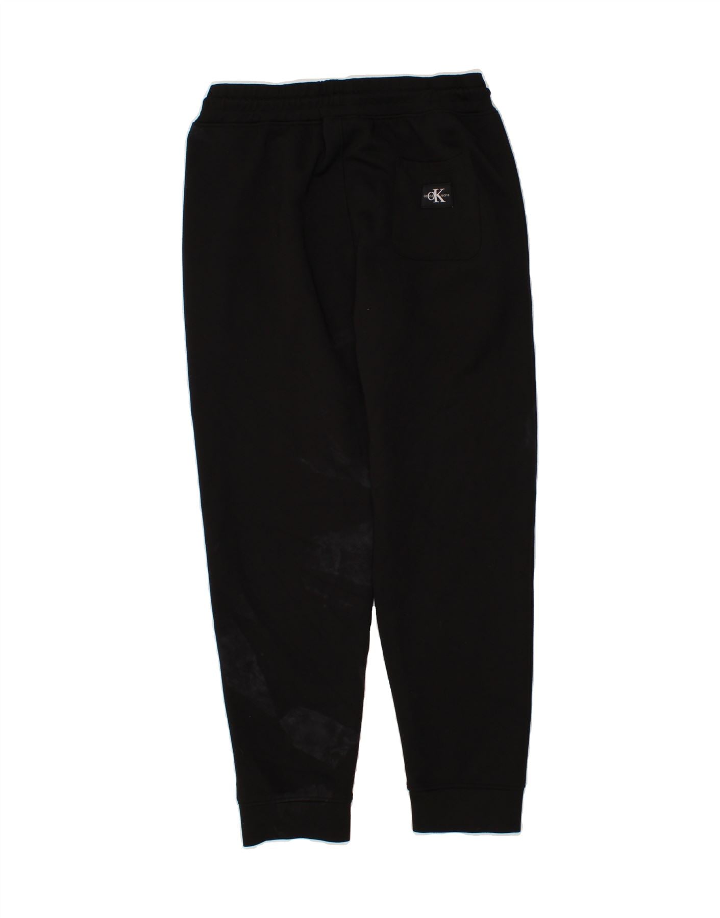 CALVIN KLEIN Womens Tracksuit Trousers Joggers UK 20 2XL Black Cotton Vintage Calvin Klein and Second-Hand Calvin Klein from Messina Hembry