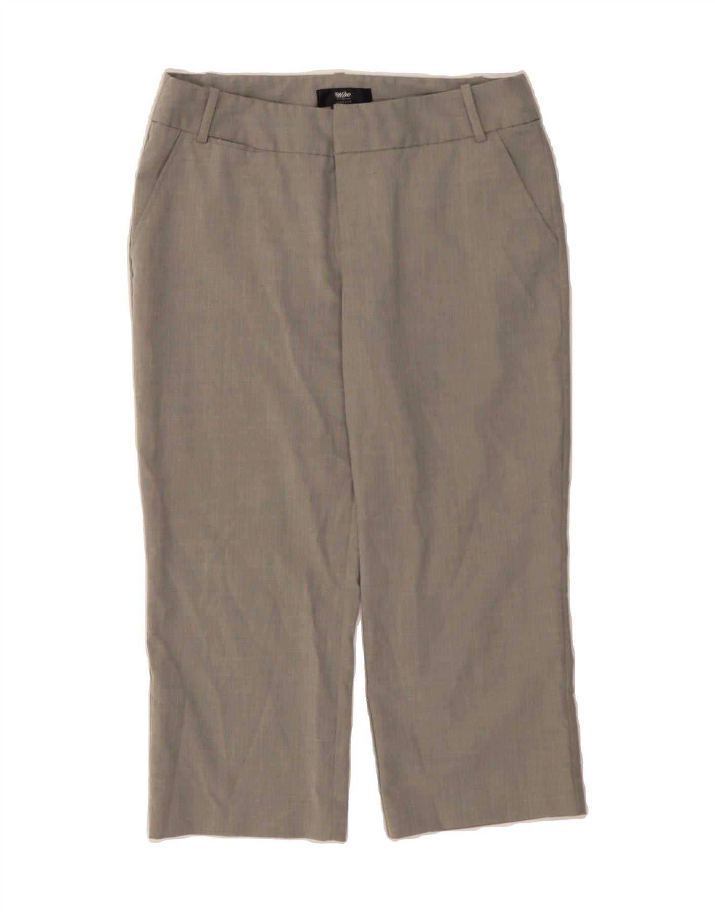 MOSSIMO Womens Straight Capri Trousers US 6 Medium W30 L20 Grey Polyester Vintage Mossimo and Second-Hand Mossimo from Messina Hembry