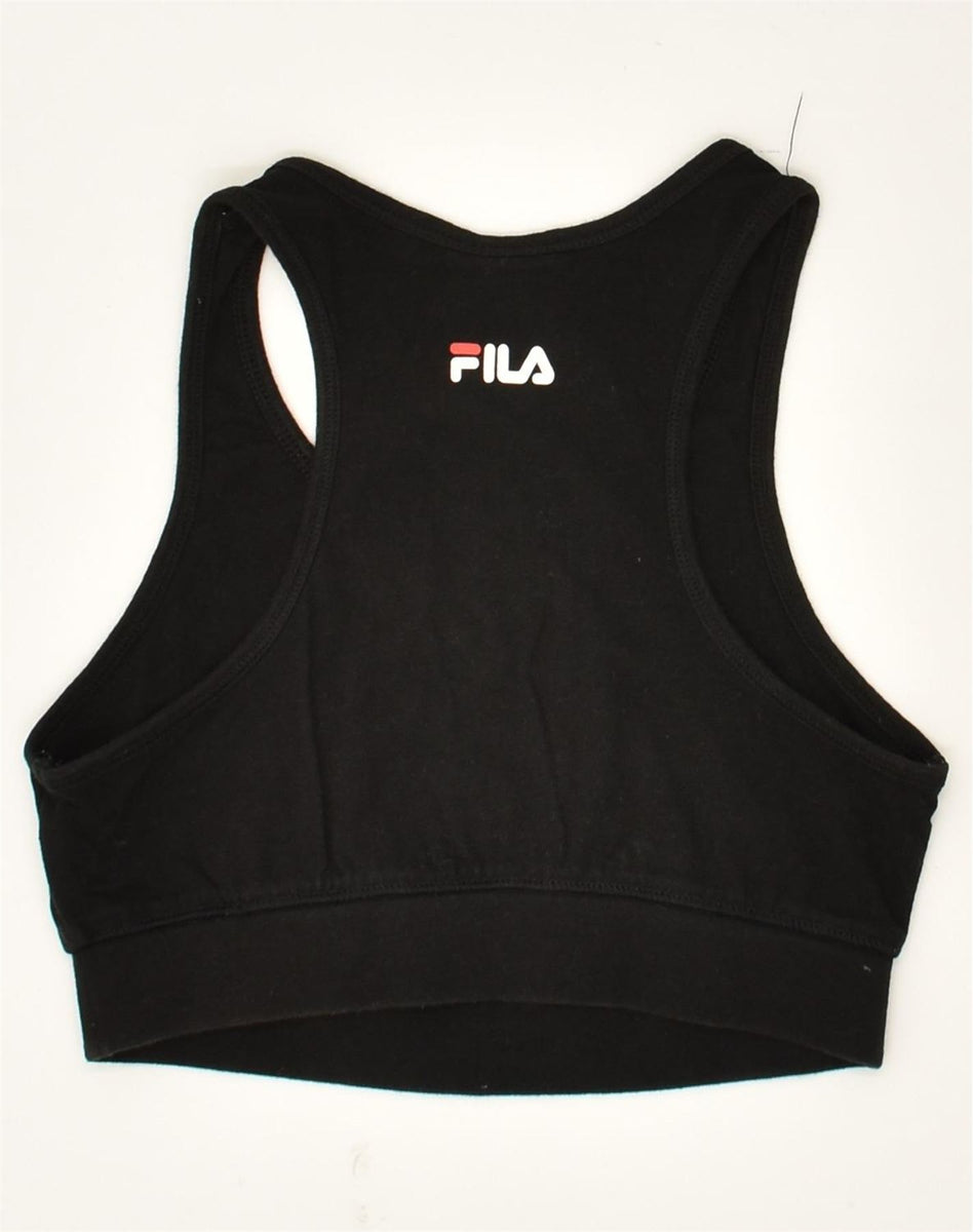 FILA Womens Sport Bra Top UK 18 XL Burgundy Polyester