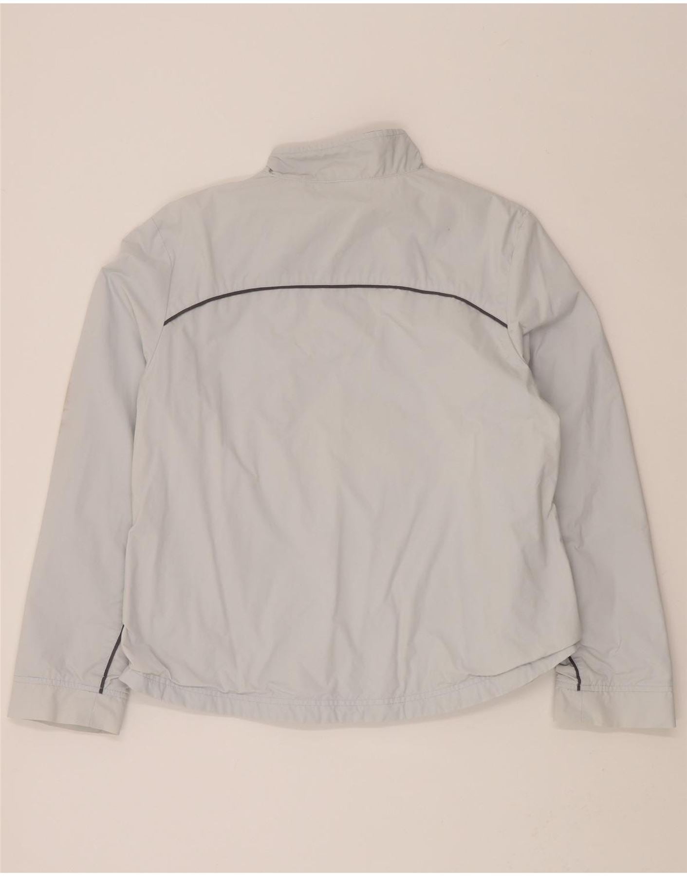 NIKE Womens Tracksuit Top Jacket UK 14/16 Large Blue Polyester Vintage Nike and Second-Hand Nike from Messina Hembry