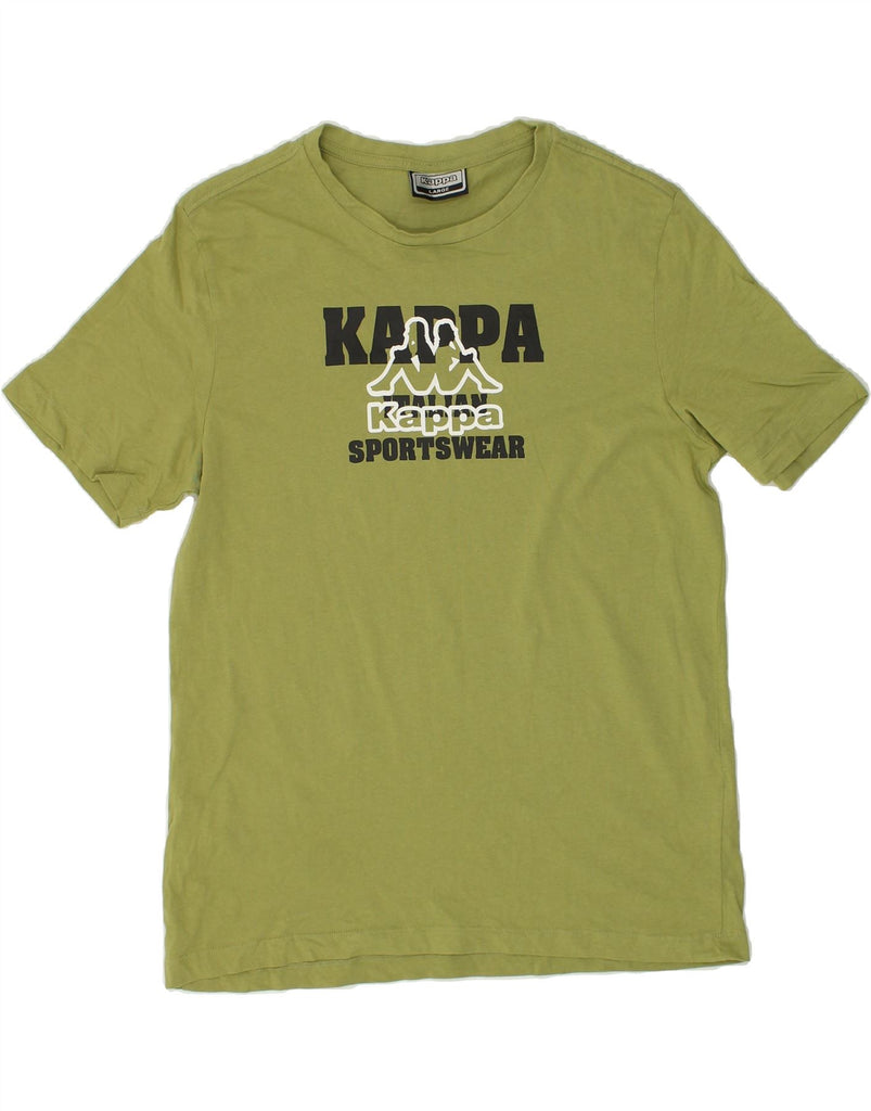 KAPPA Mens Graphic T-Shirt Top Large Green Cotton | Vintage Kappa | Thrift | Second-Hand Kappa | Used Clothing | Messina Hembry 