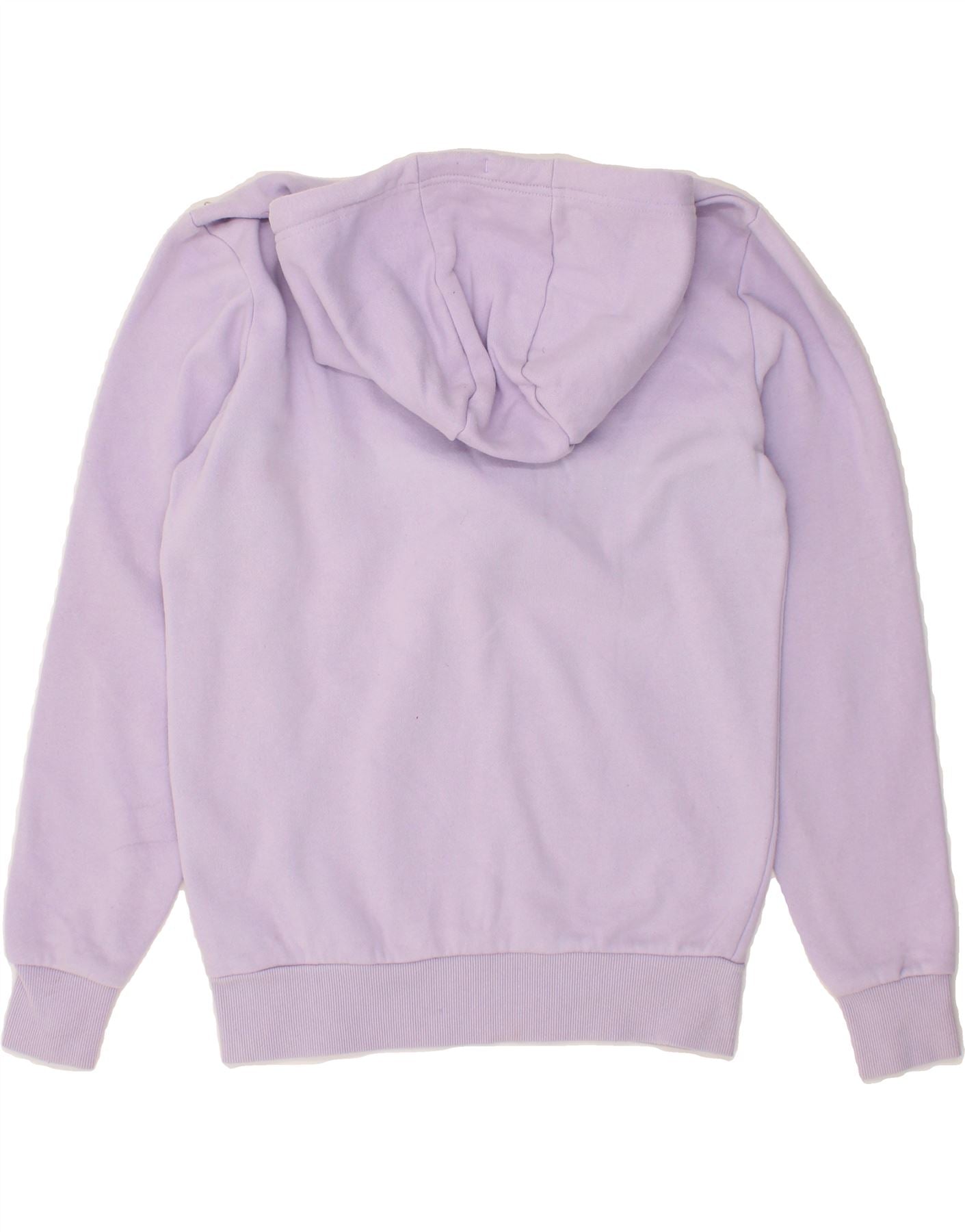 ELLESSE Womens Loose Fit Hoodie Jumper UK 10 Small Purple Cotton Vintage Ellesse and Second-Hand Ellesse from Messina Hembry