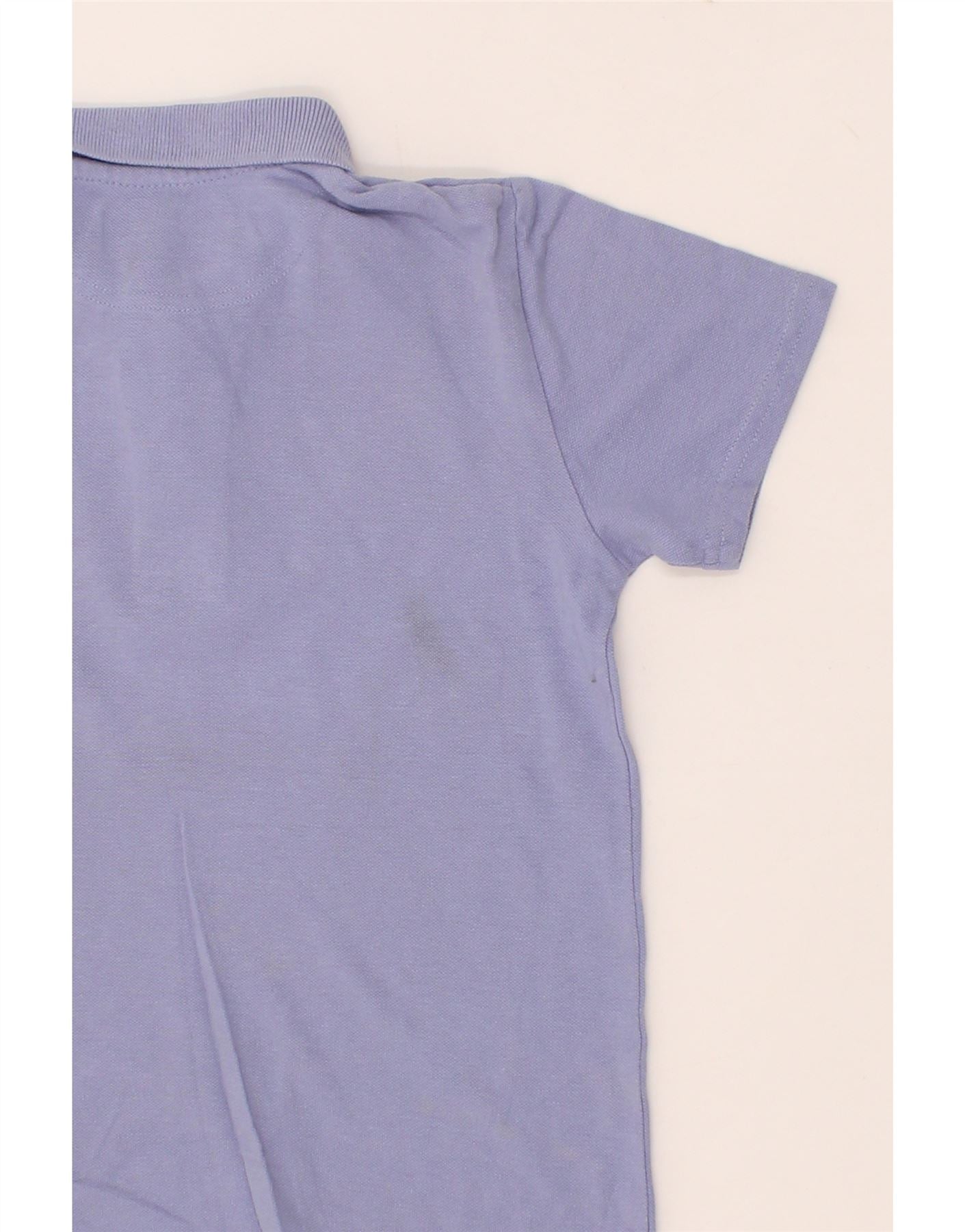 LYLE & SCOTT Boys Polo Shirt 7-8 Years Purple Cotton Vintage Lyle & Scott and Second-Hand Lyle & Scott from Messina Hembry