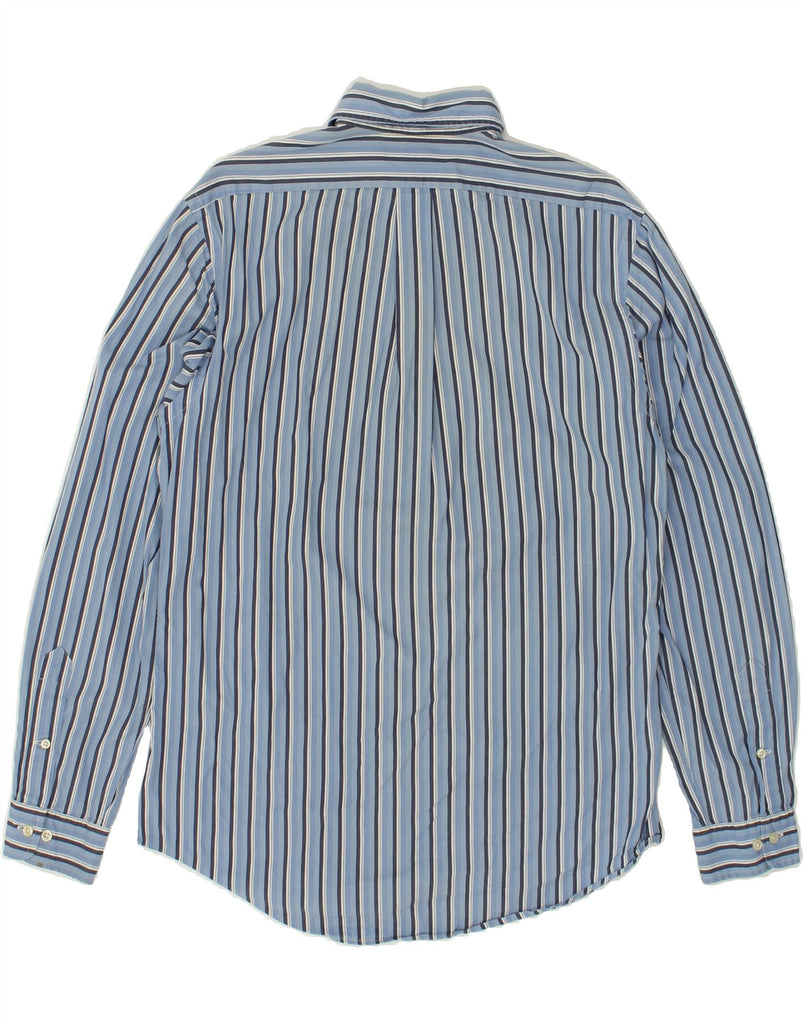POLO RALPH LAUREN Mens Custom Fit Shirt Size 16 40 41 Large Blue Striped | Vintage Polo Ralph Lauren | Thrift | Second-Hand Polo Ralph Lauren | Used Clothing | Messina Hembry 