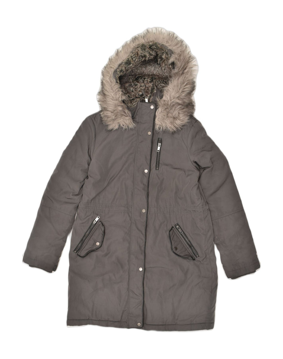 Oasis faux fur trim hooded parka online