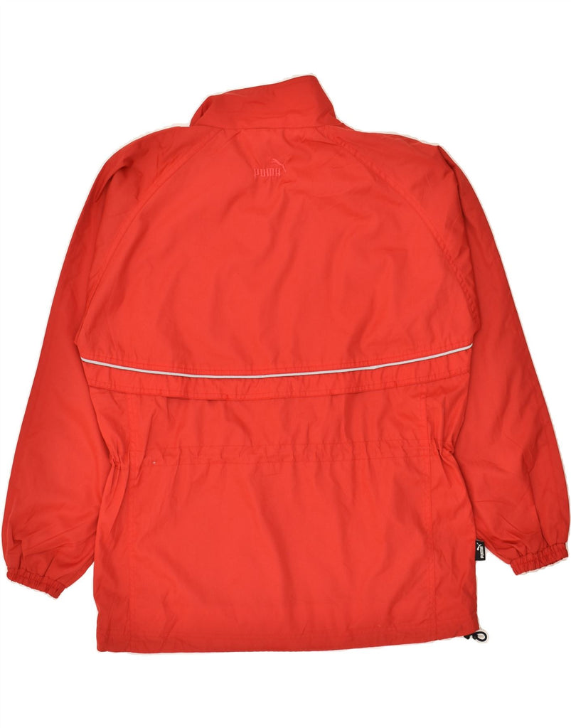 PUMA Womens Rain Jacket UK 16 Large Red Polyester | Vintage Puma | Thrift | Second-Hand Puma | Used Clothing | Messina Hembry 