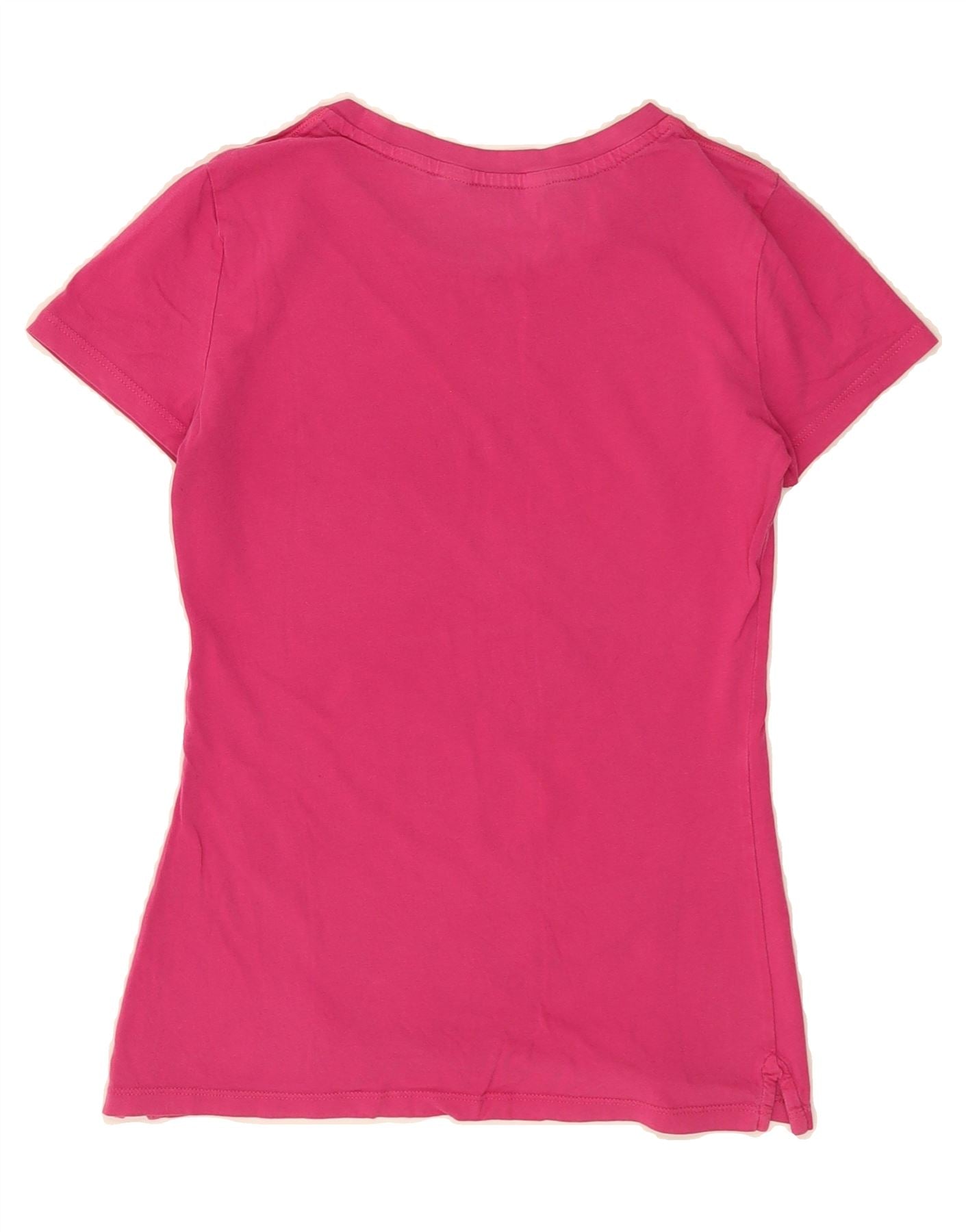 TOMMY HILFIGER Womens T-Shirt Top UK 6 XS Pink Cotton Vintage Tommy Hilfiger and Second-Hand Tommy Hilfiger from Messina Hembry