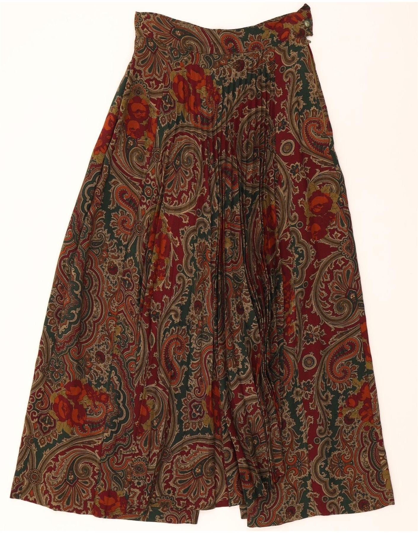 ILIANA GHINELLI Womens Maxi Skirt IT 44 Medium W26 Multicoloured Paisley Vintage Iliana Ghinelli and Second-Hand Iliana Ghinelli from Messina Hembry
