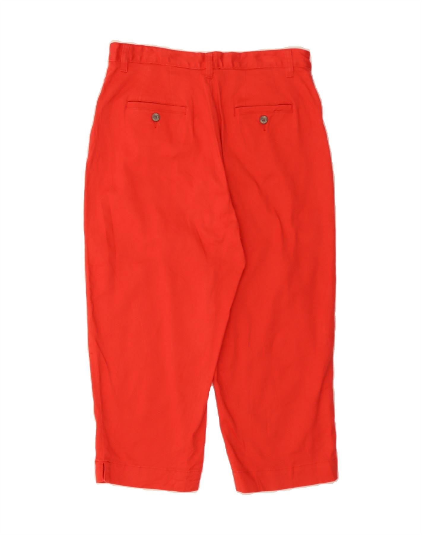 LEE Womens Straight Capri Trousers US 12 Large W30 L20 Red Cotton Vintage Lee and Second-Hand Lee from Messina Hembry