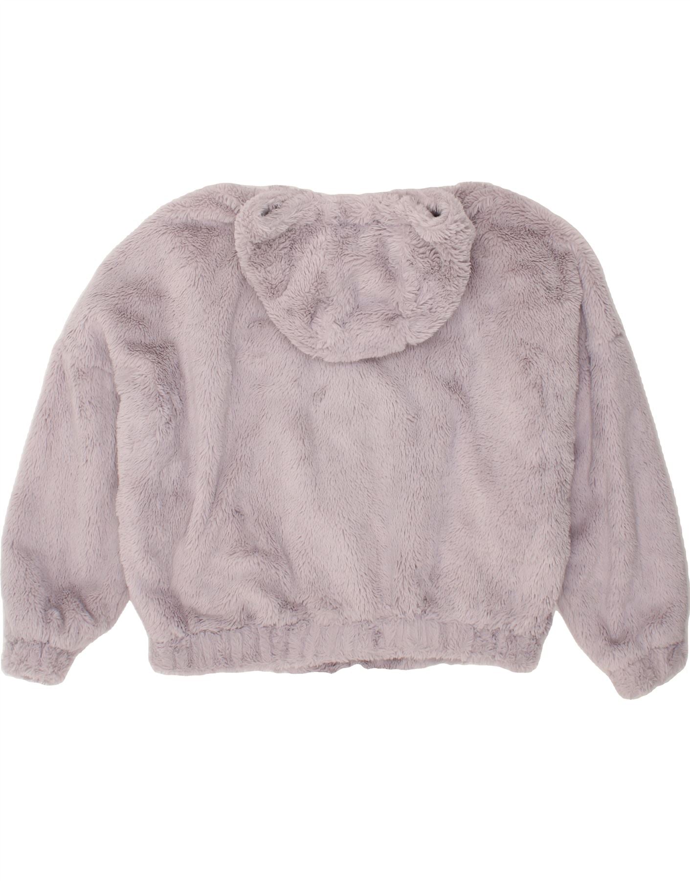 ELLESSE Womens Oversized Hooded Fleece Jacket UK 14 Medium Purple Vintage Ellesse and Second-Hand Ellesse from Messina Hembry