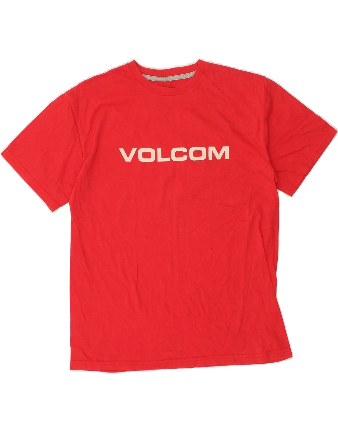 VOLCOM Girls Graphic T-Shirt Top 15-16 Years XL Red Cotton Vintage Volcom and Second-Hand Volcom from Messina Hembry