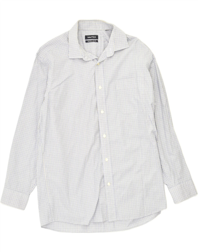 NAUTICA Mens Shirt Medium Grey Check | Vintage Nautica | Thrift | Second-Hand Nautica | Used Clothing | Messina Hembry 