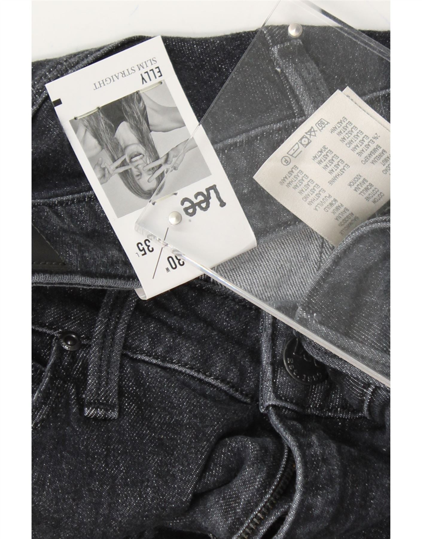 LEE Womens Elly Slim Straight Jeans W30 L35 Grey Cotton Vintage Lee and Second-Hand Lee from Messina Hembry