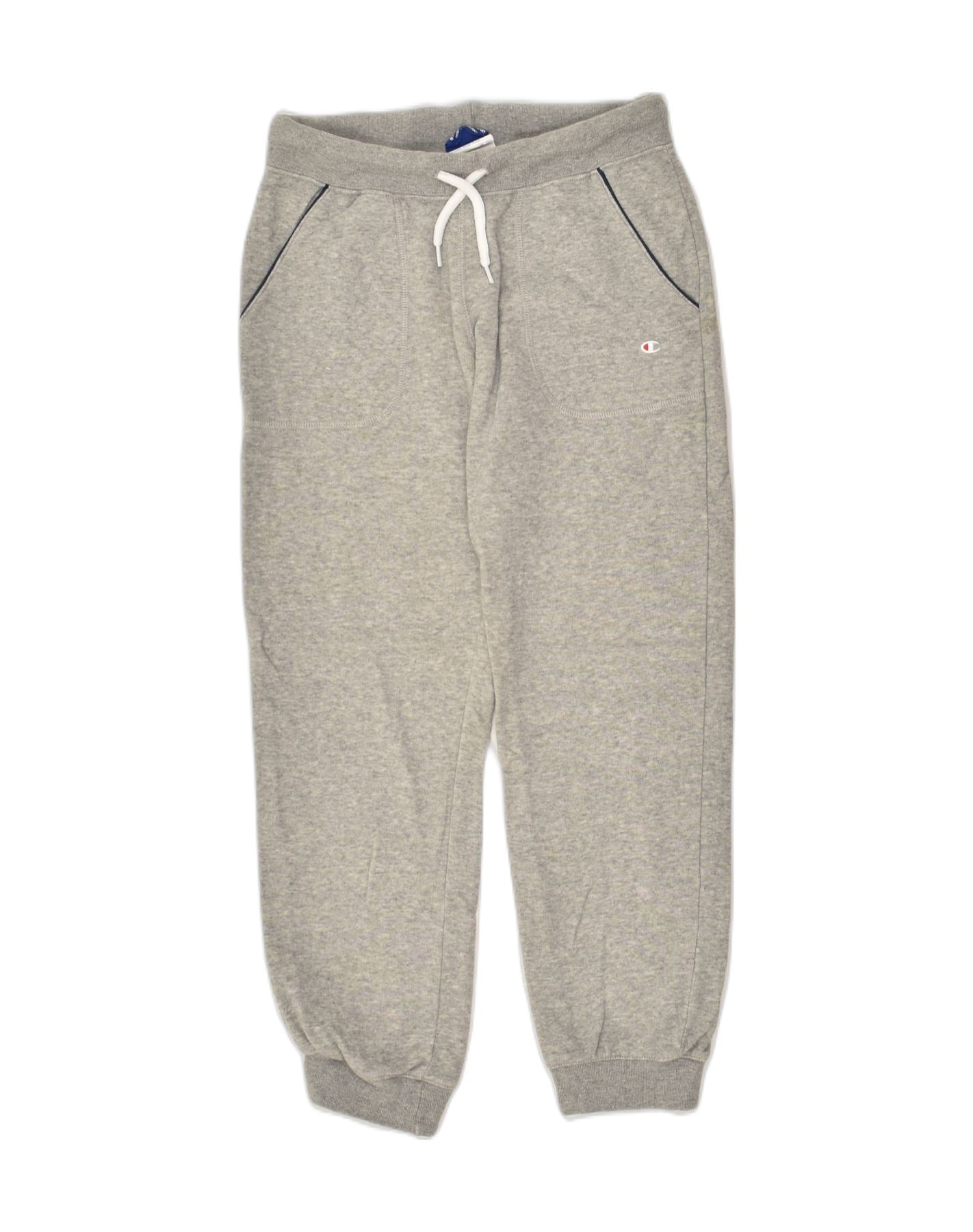 CHAMPION Boys Tracksuit Trousers Joggers 9-10 Years Medium  Grey Cotton | Vintage Champion | Thrift | Second-Hand Champion | Used Clothing | Messina Hembry