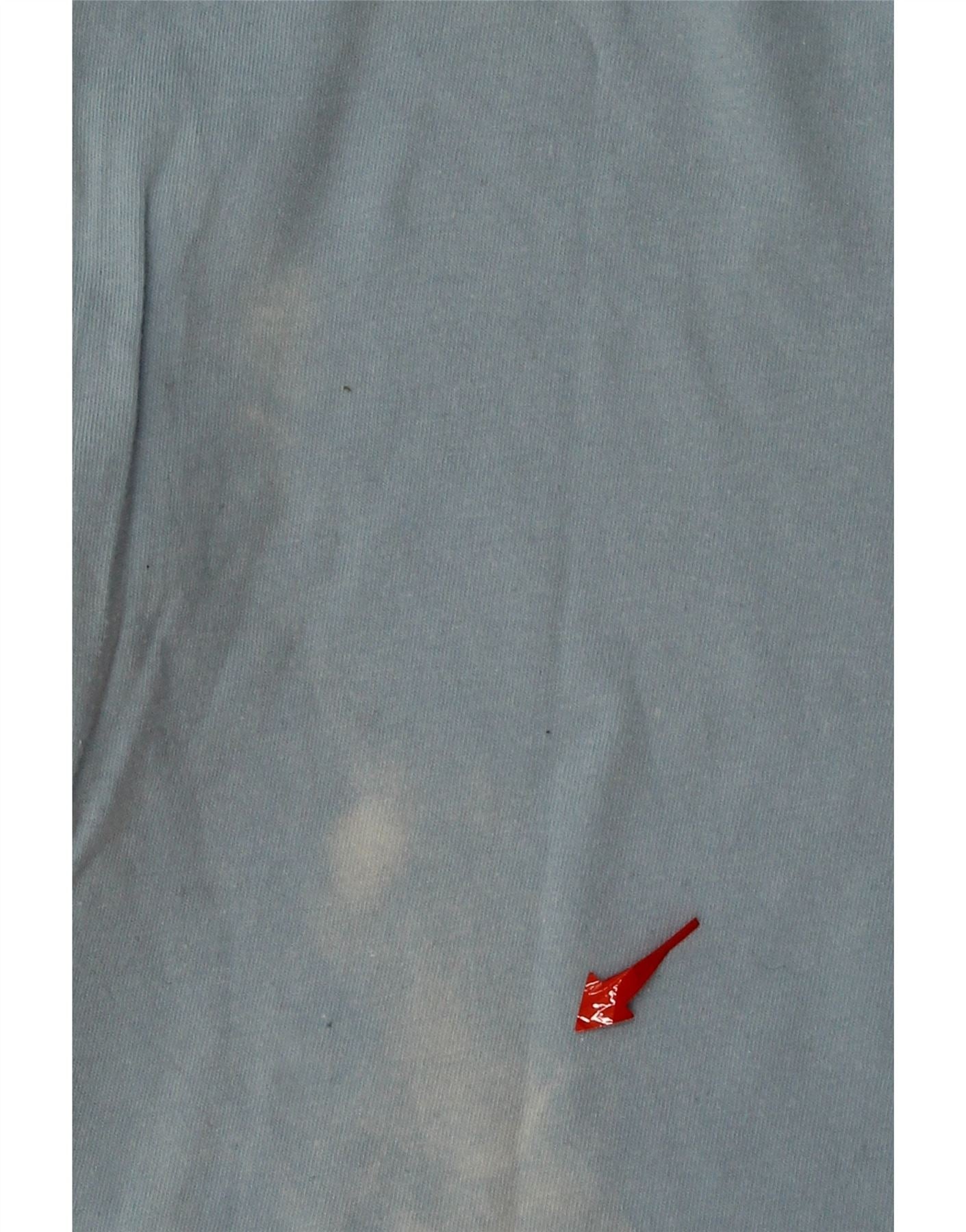 LEVI'S Womens Graphic T-Shirt Top UK 12 Medium Blue Cotton Vintage Levi's and Second-Hand Levi's from Messina Hembry