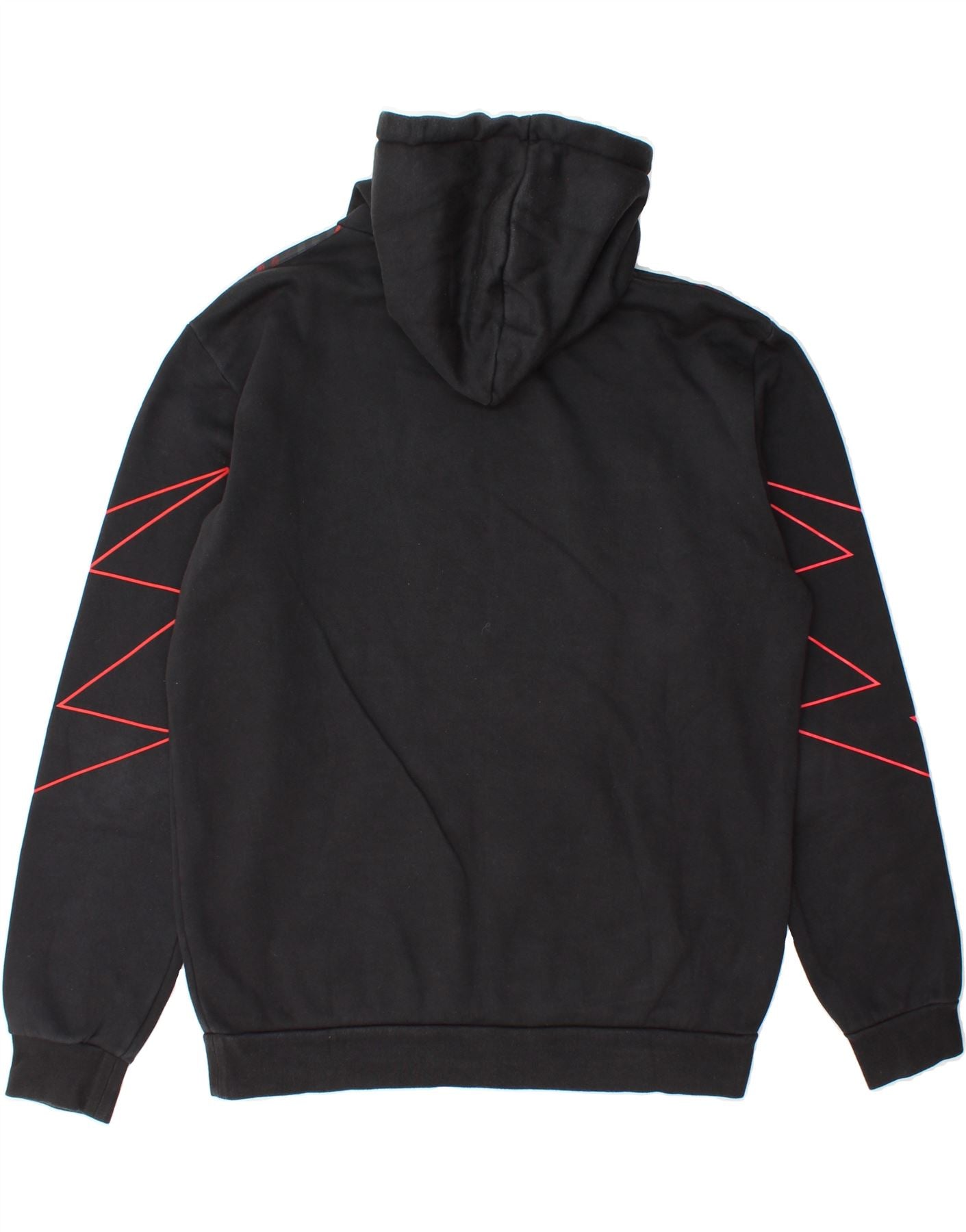 ADIDAS Mens Hoodie Jumper Medium Black Cotton Vintage Adidas and Second-Hand Adidas from Messina Hembry