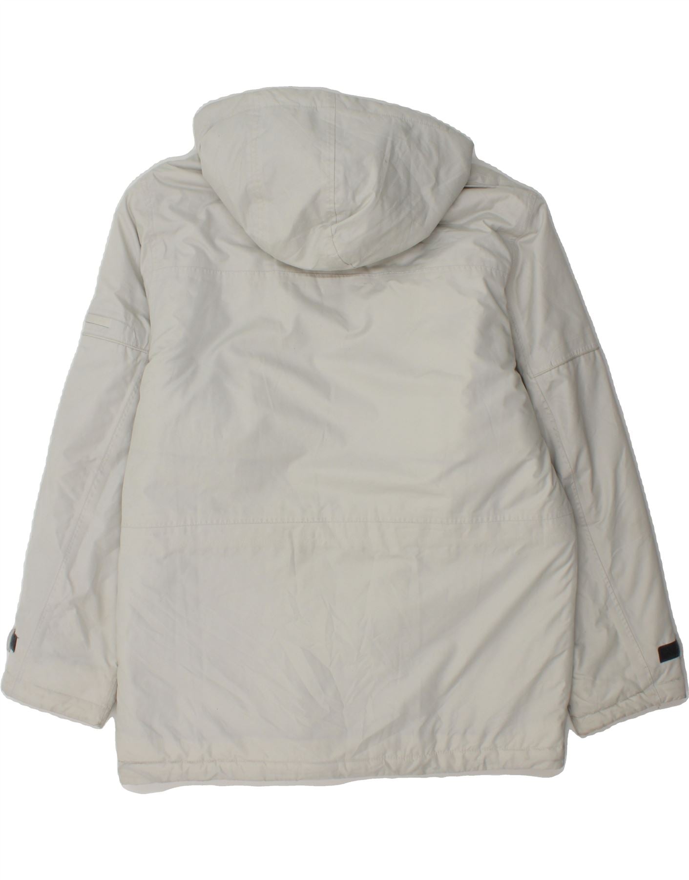 KLEPPER Mens Hooded Windbreaker Jacket IT 50 Large Grey Polyester Vintage Klepper and Second-Hand Klepper from Messina Hembry