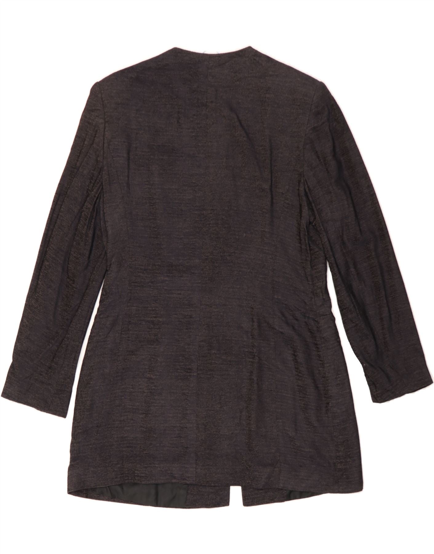 JAEGER Womens 4 Button Longline Blazer Jacket UK 14 Medium  Purple Viscose Vintage Jaeger and Second-Hand Jaeger from Messina Hembry